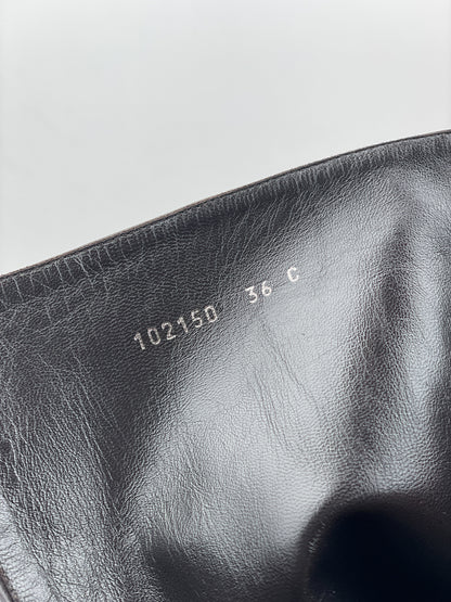 Gucci by Tom Ford 1990s Horsebit Stirrup Riding Heel Boots