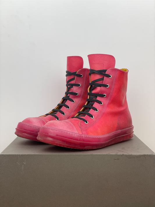Rick Owens SS23 EDFU Translucent Ramones Sneakers