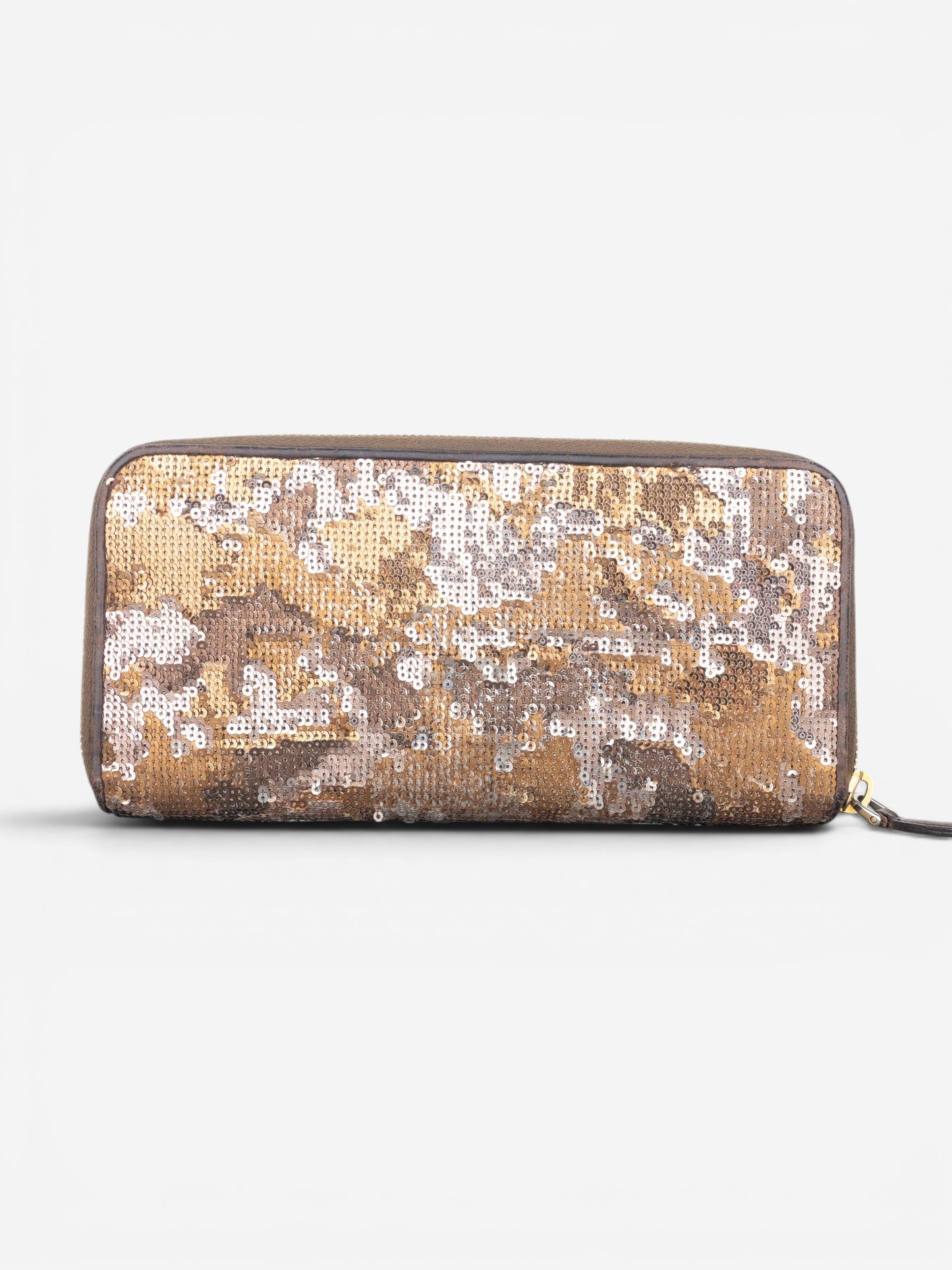 Prada 2010s Sequin Camouflage Clutch Zipper Wallet – photo 3