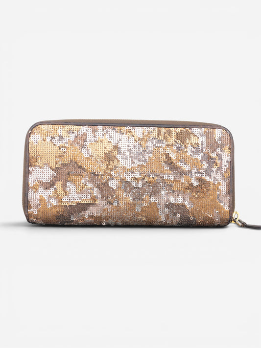 Prada 2010s Sequin Camouflage Clutch Zipper Wallet – photo 3