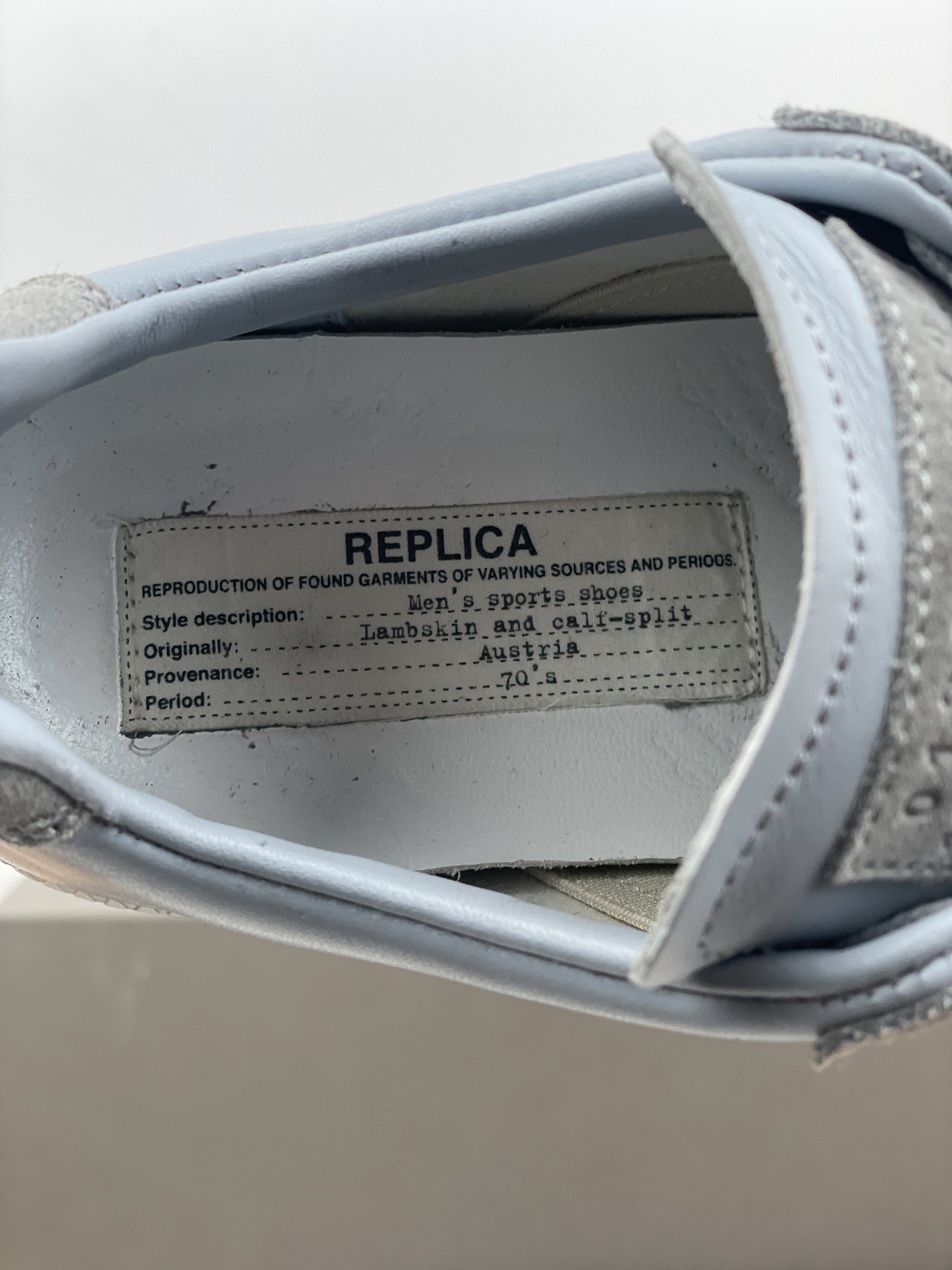 Maison Margiela Replica GAT Sneakers Blue Grey