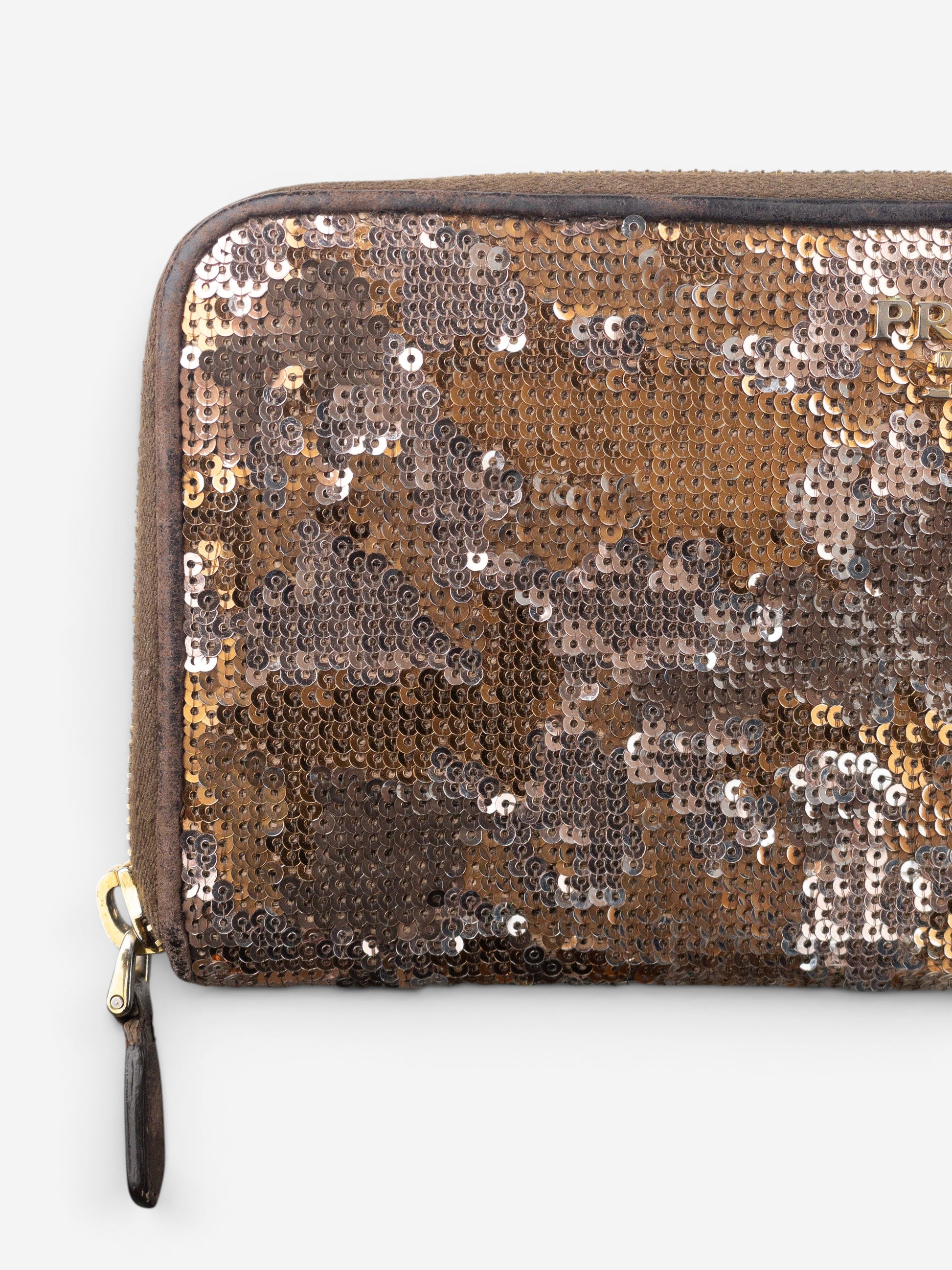 Prada 2010s Sequin Camouflage Clutch Zipper Wallet – photo 6