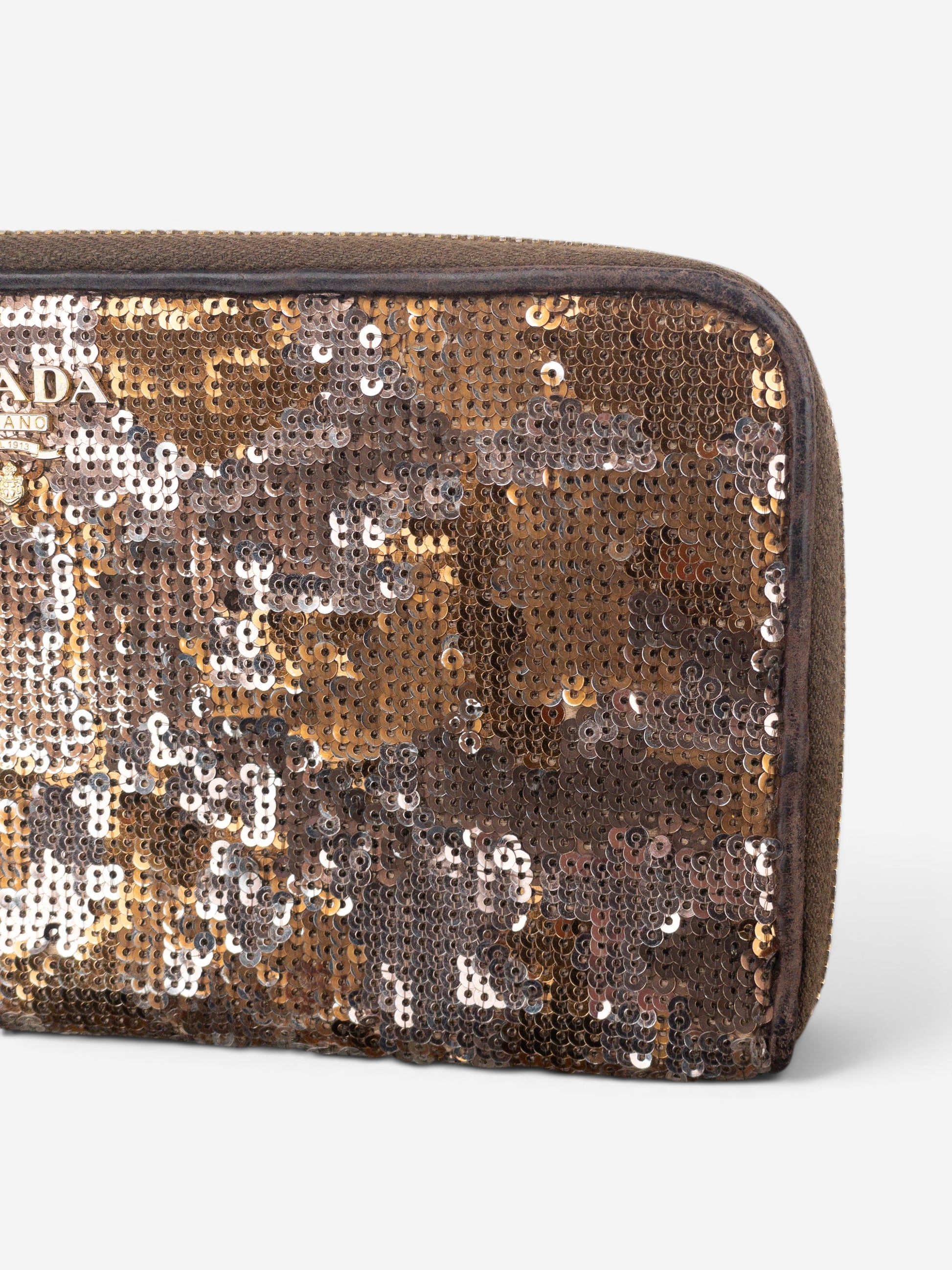 Prada 2010s Sequin Camouflage Clutch Zipper Wallet – photo 7