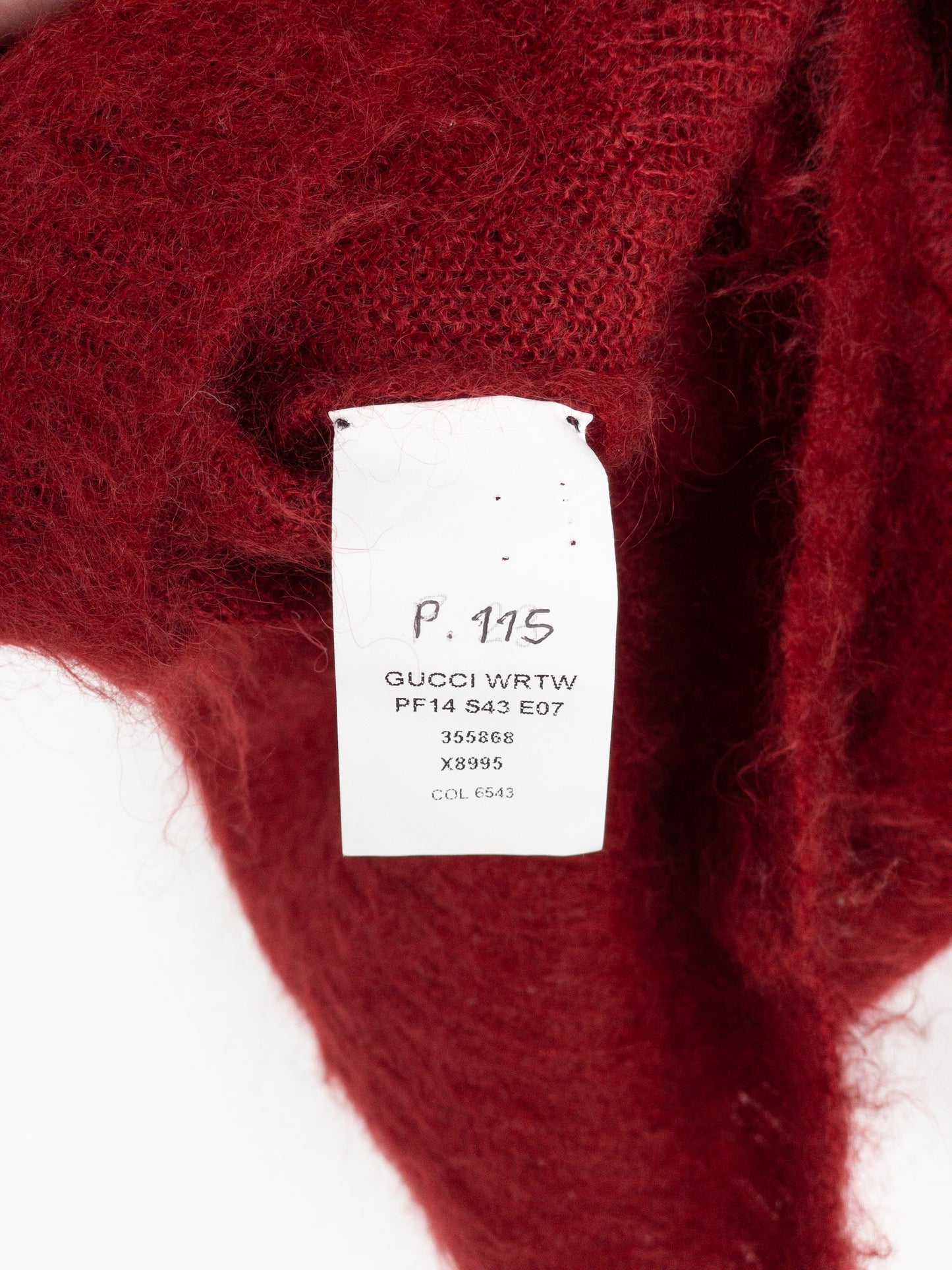 Gucci by Frida Giannini AW14 Fuzzy V-Neck Sweater
