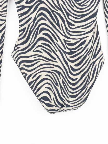 Dior by Galliano 2000s Zebra Print Body Suit