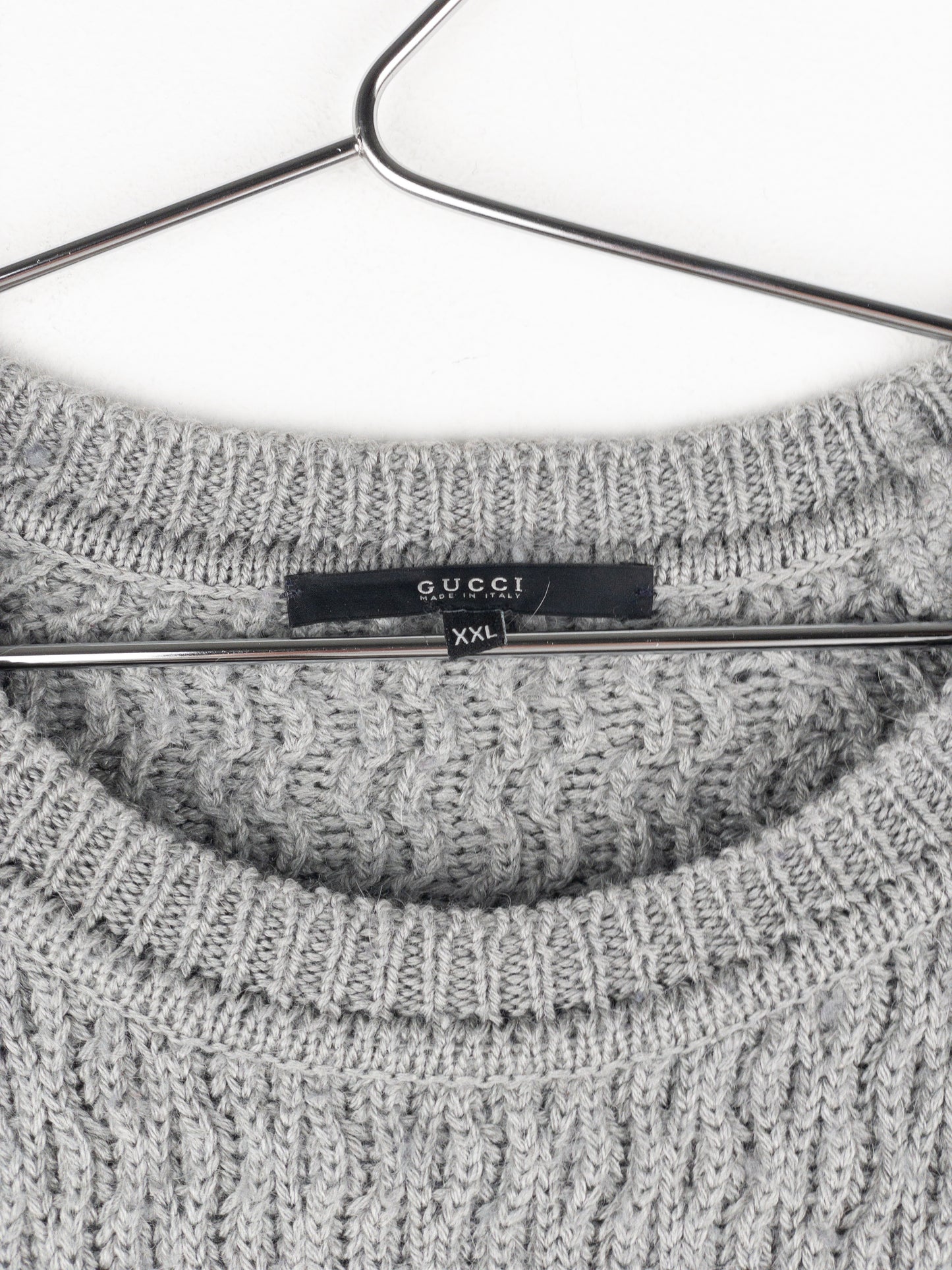 Gucci by Tom Ford 2000s Cable Knit Wave Sweater