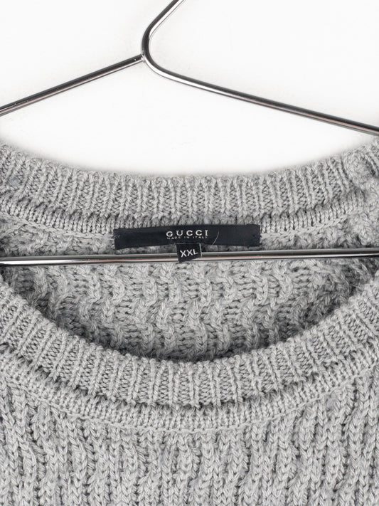 Gucci by Tom Ford 2000s Cable Knit Wave Sweater – photo 7