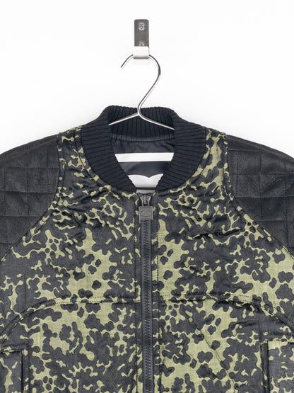 Chanel by Karl Lagerfeld 2000s Quilted Camouflage Bomber Jacket