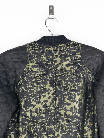 Chanel by Karl Lagerfeld 2000s Quilted Camouflage Bomber Jacket