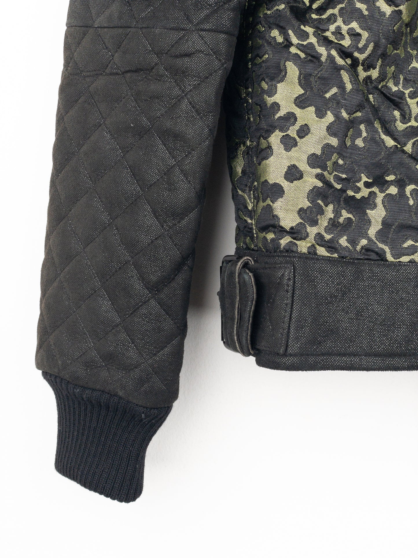 Chanel by Karl Lagerfeld 2000s Quilted Camouflage Bomber Jacket
