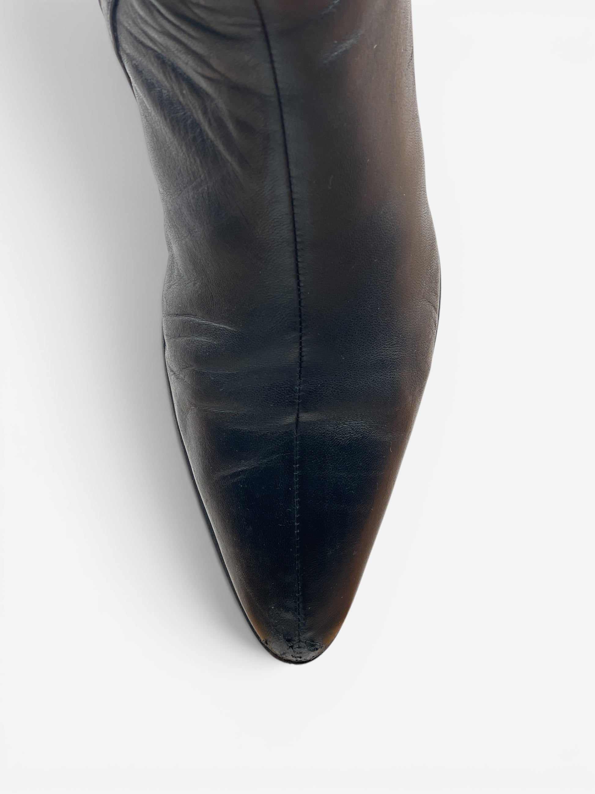 Prada 2000s Knee-High Ruffle Heel Boots – photo 9