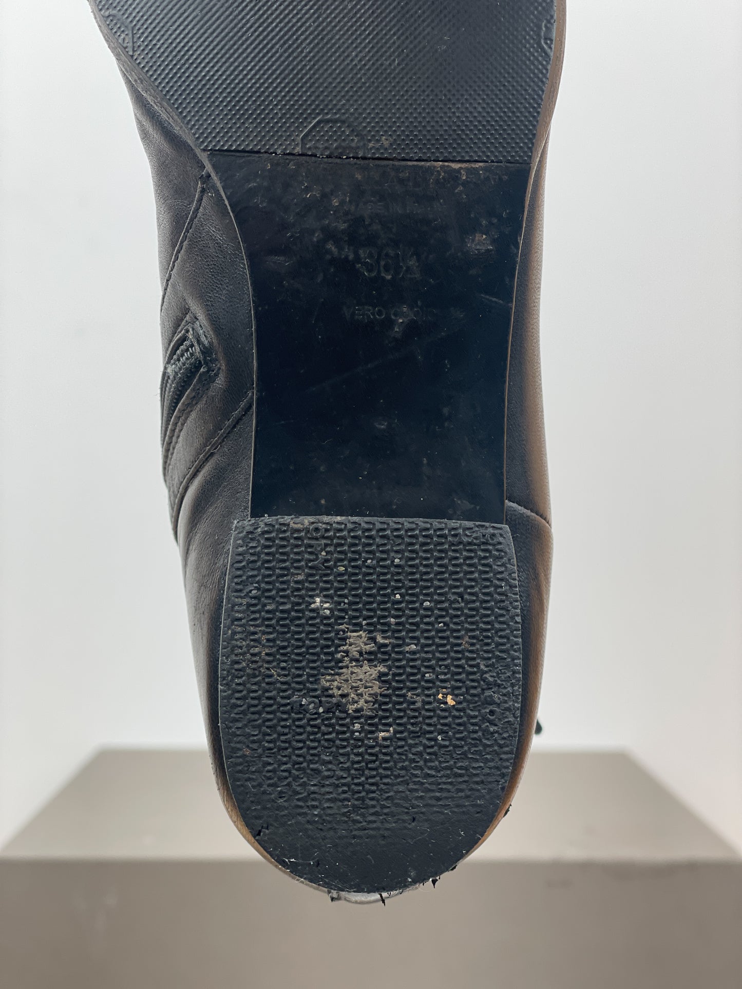Prada 2000s Knee-High Ruffle Heel Boots