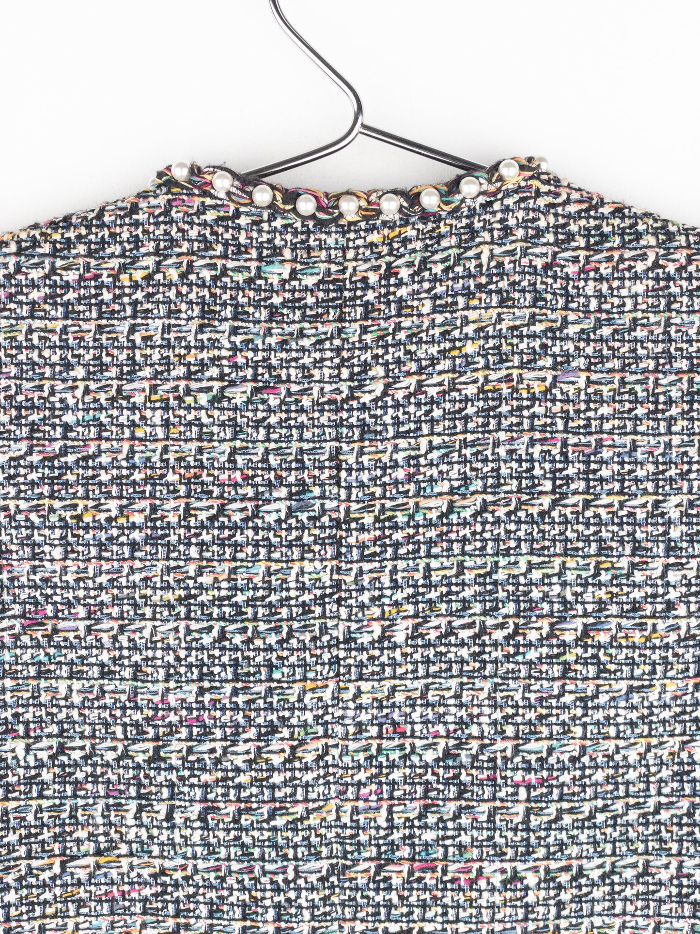 Chanel by Karl Lagerfeld SS17 Pearl Trim Tweed Vest