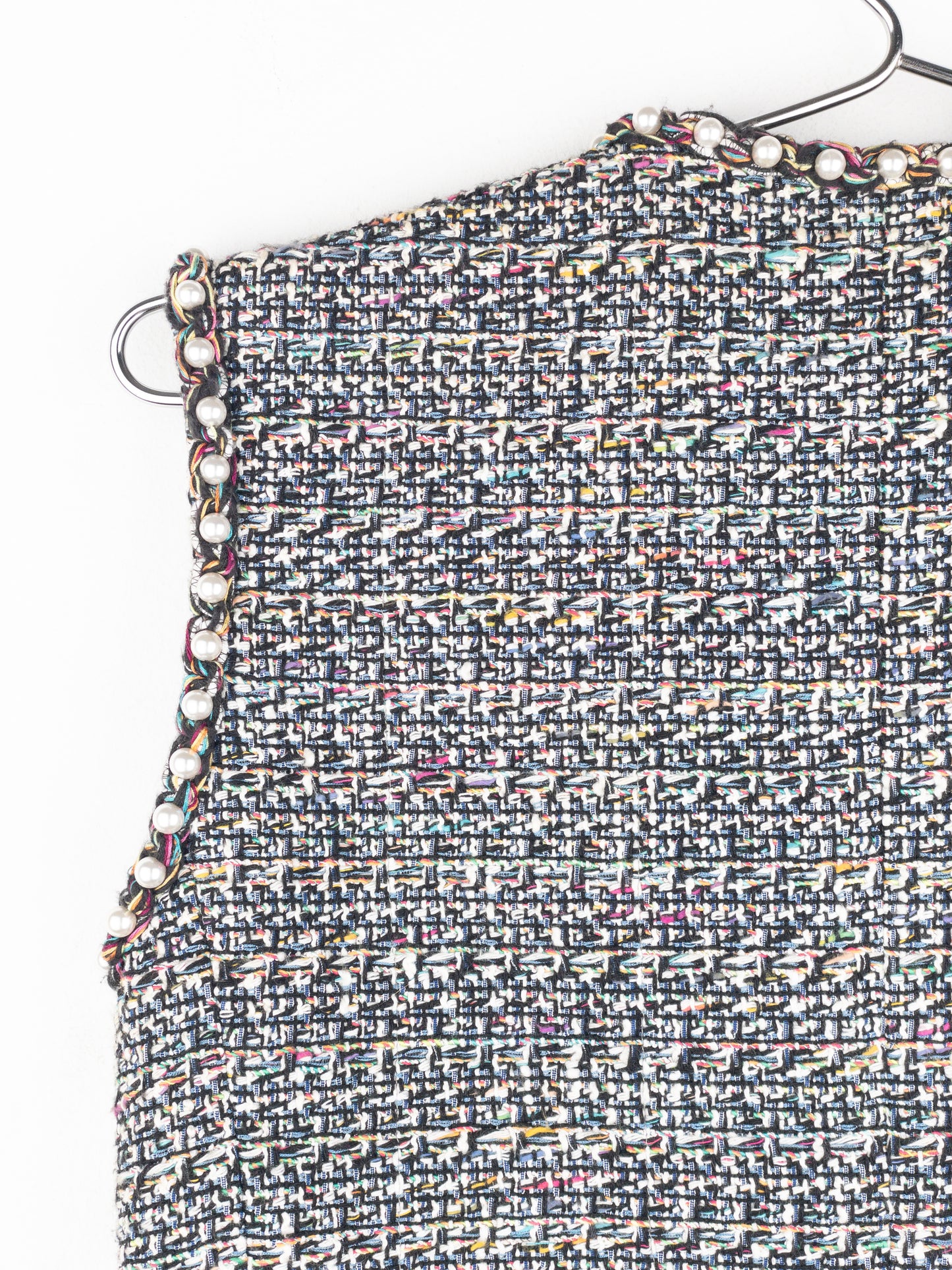 Chanel by Karl Lagerfeld SS17 Pearl Trim Tweed Vest