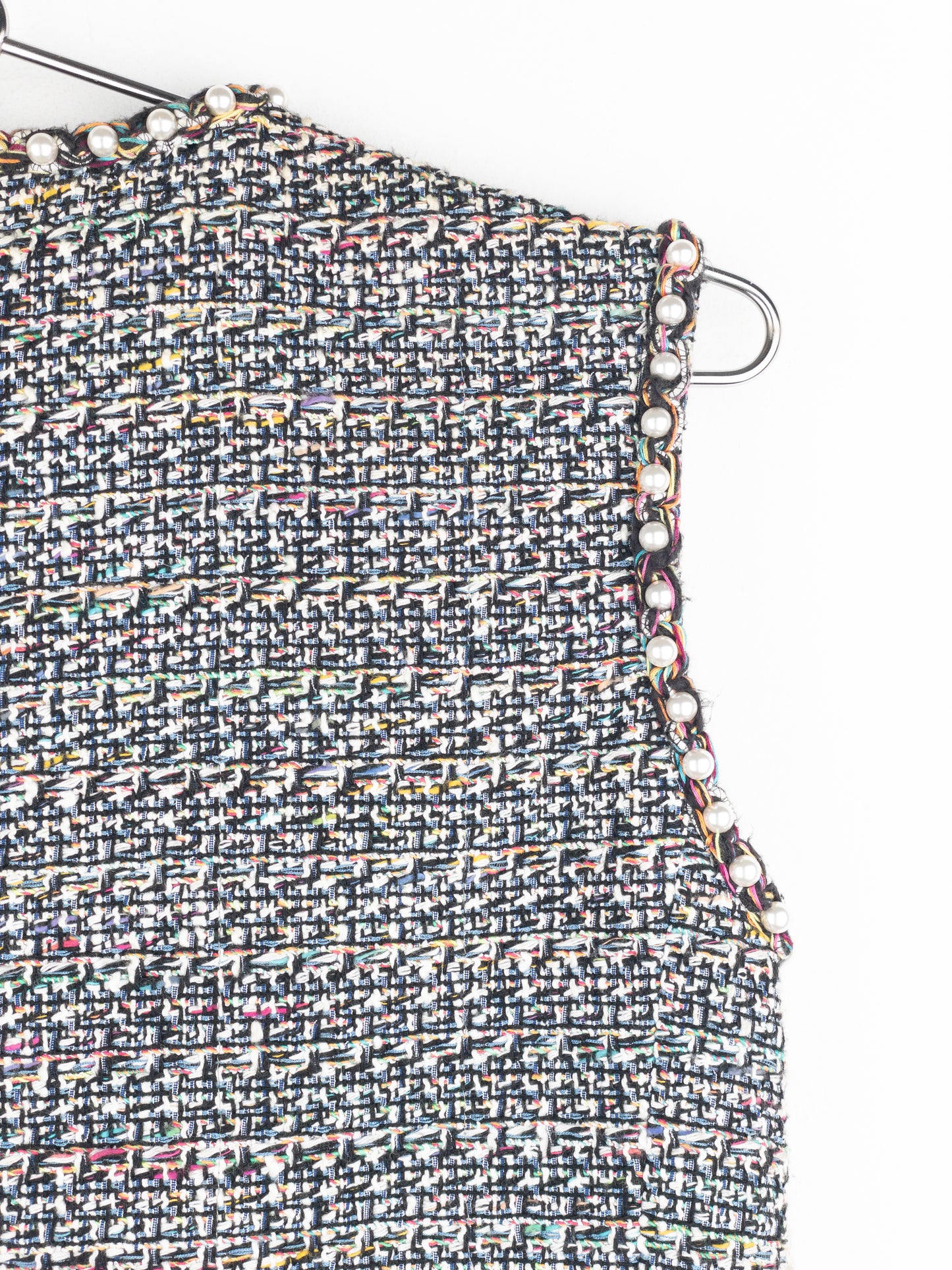 Chanel by Karl Lagerfeld SS17 Pearl Trim Tweed Vest