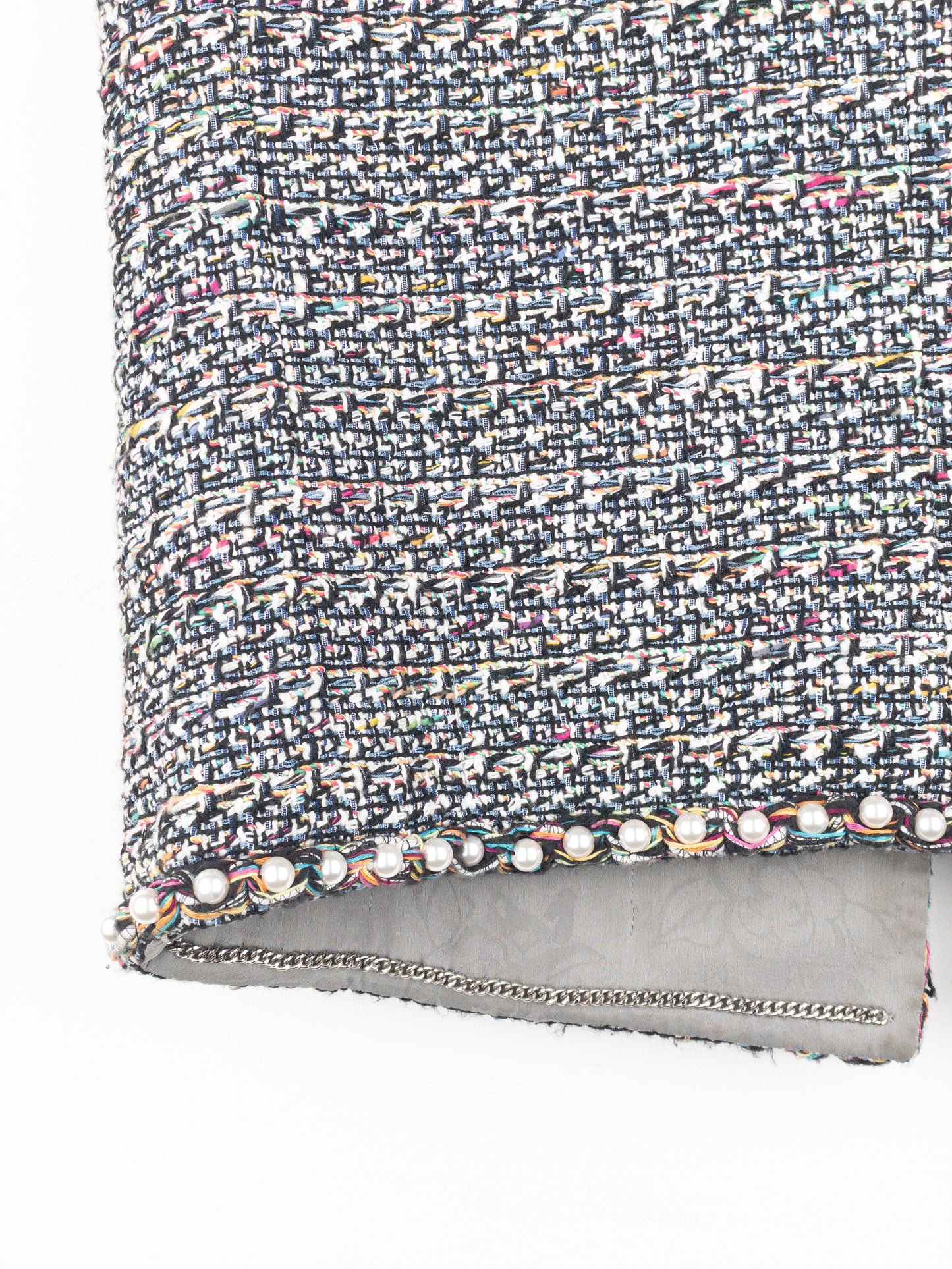 Chanel by Karl Lagerfeld SS17 Pearl Trim Tweed Vest