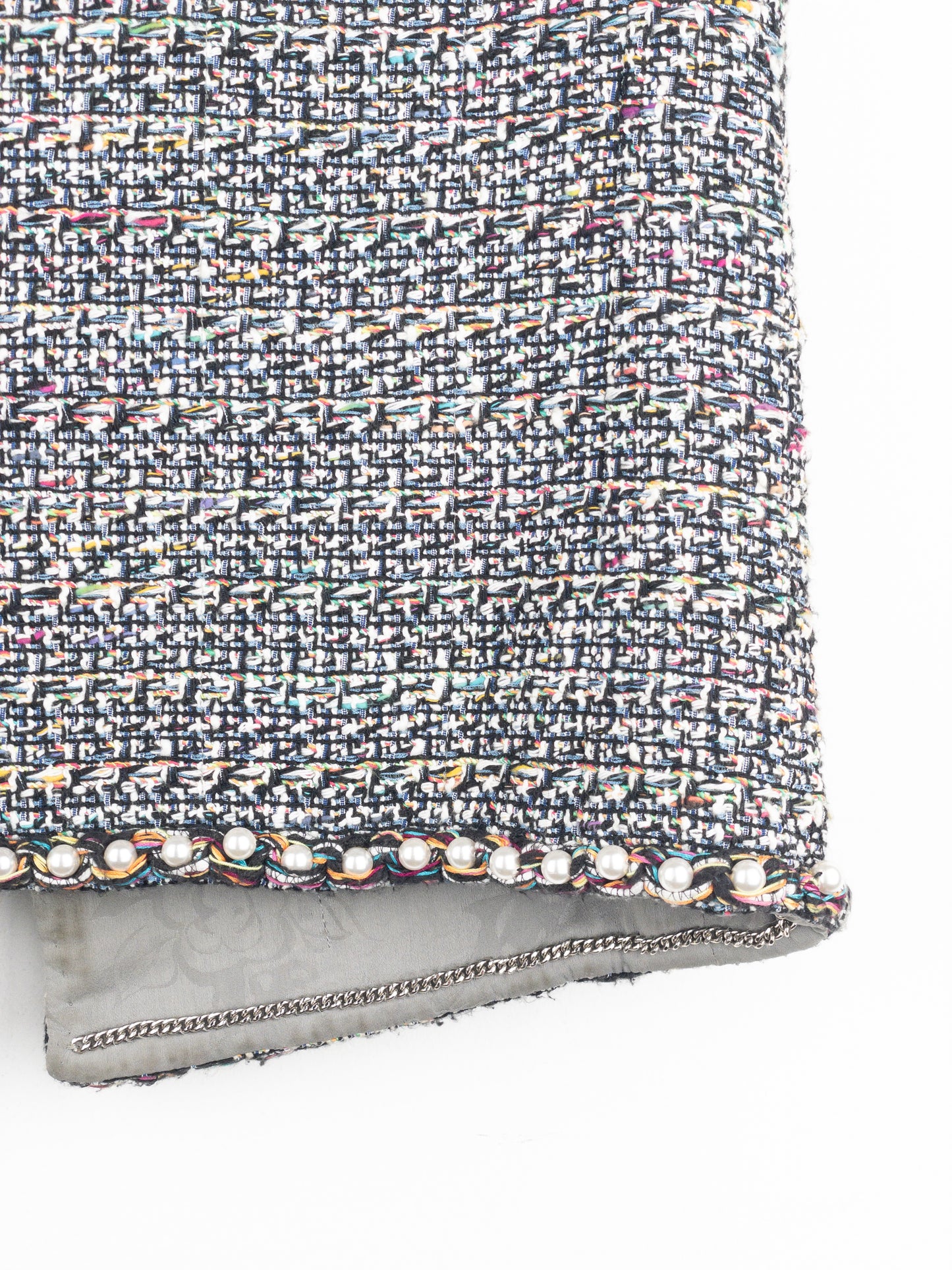 Chanel by Karl Lagerfeld SS17 Pearl Trim Tweed Vest