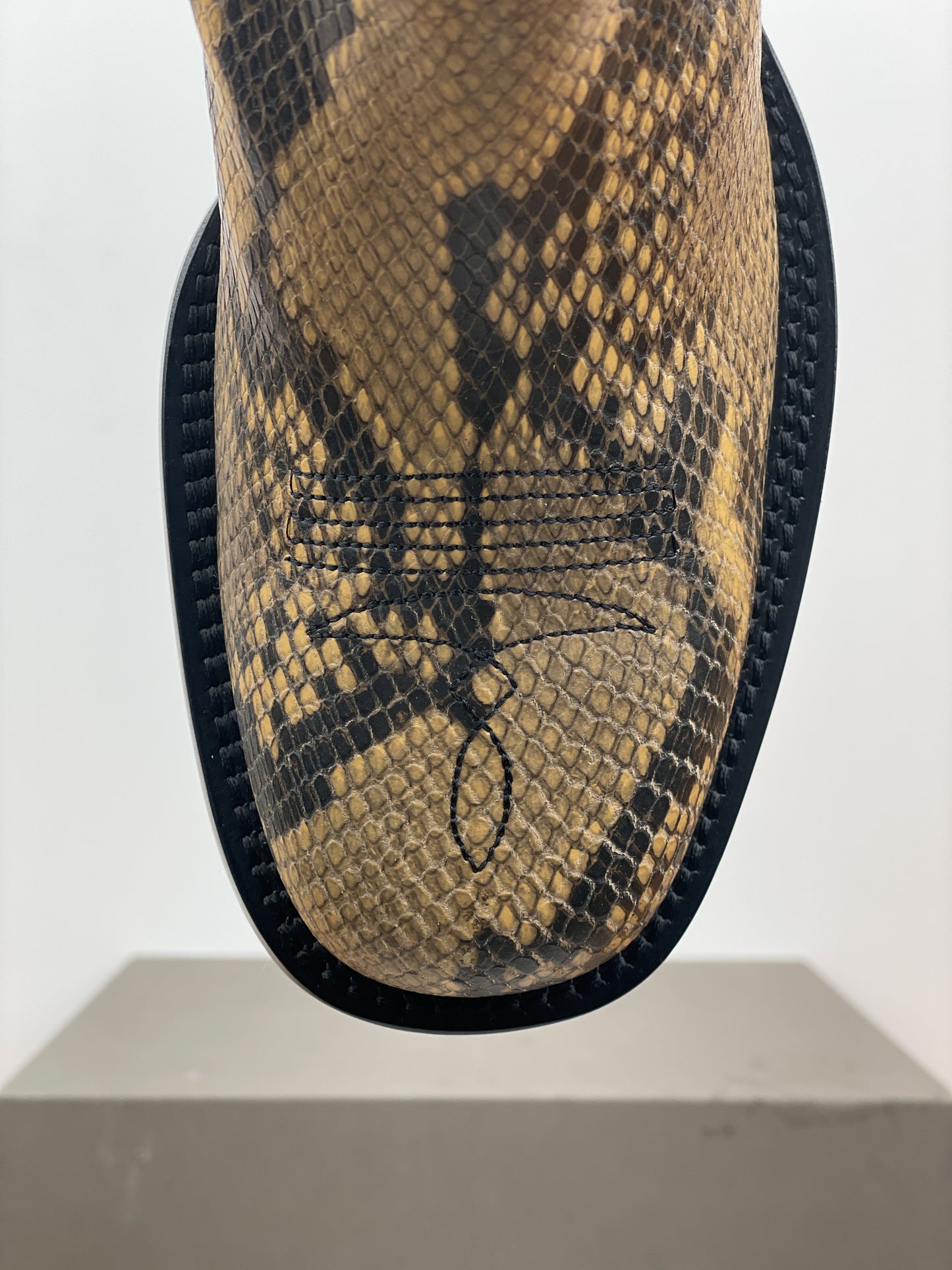 Dries van Noten SS23 Snakeskin Western Cowboy Boots