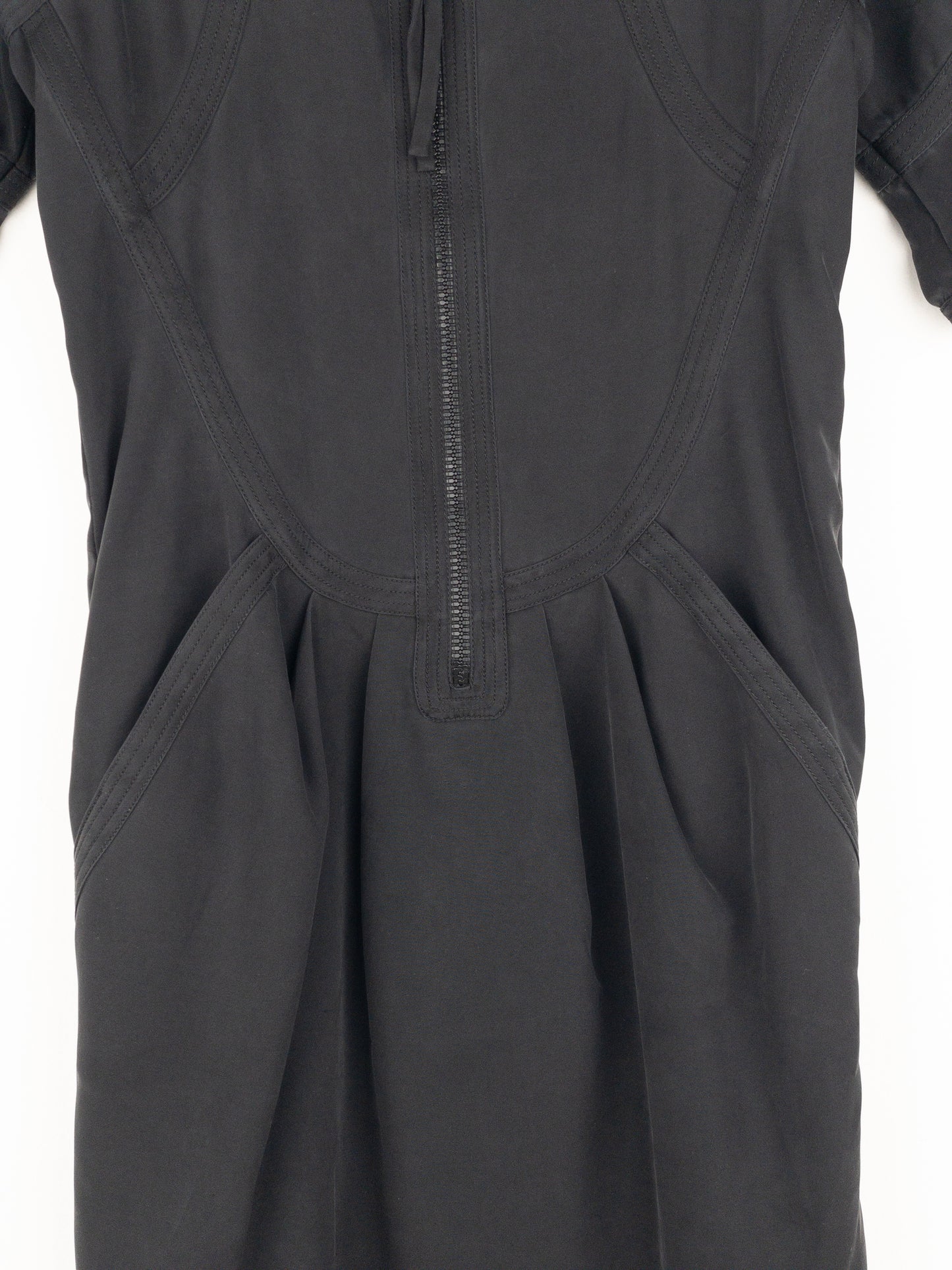 Gucci by Tom Ford 2000s Zipper Panel Mini-Dress