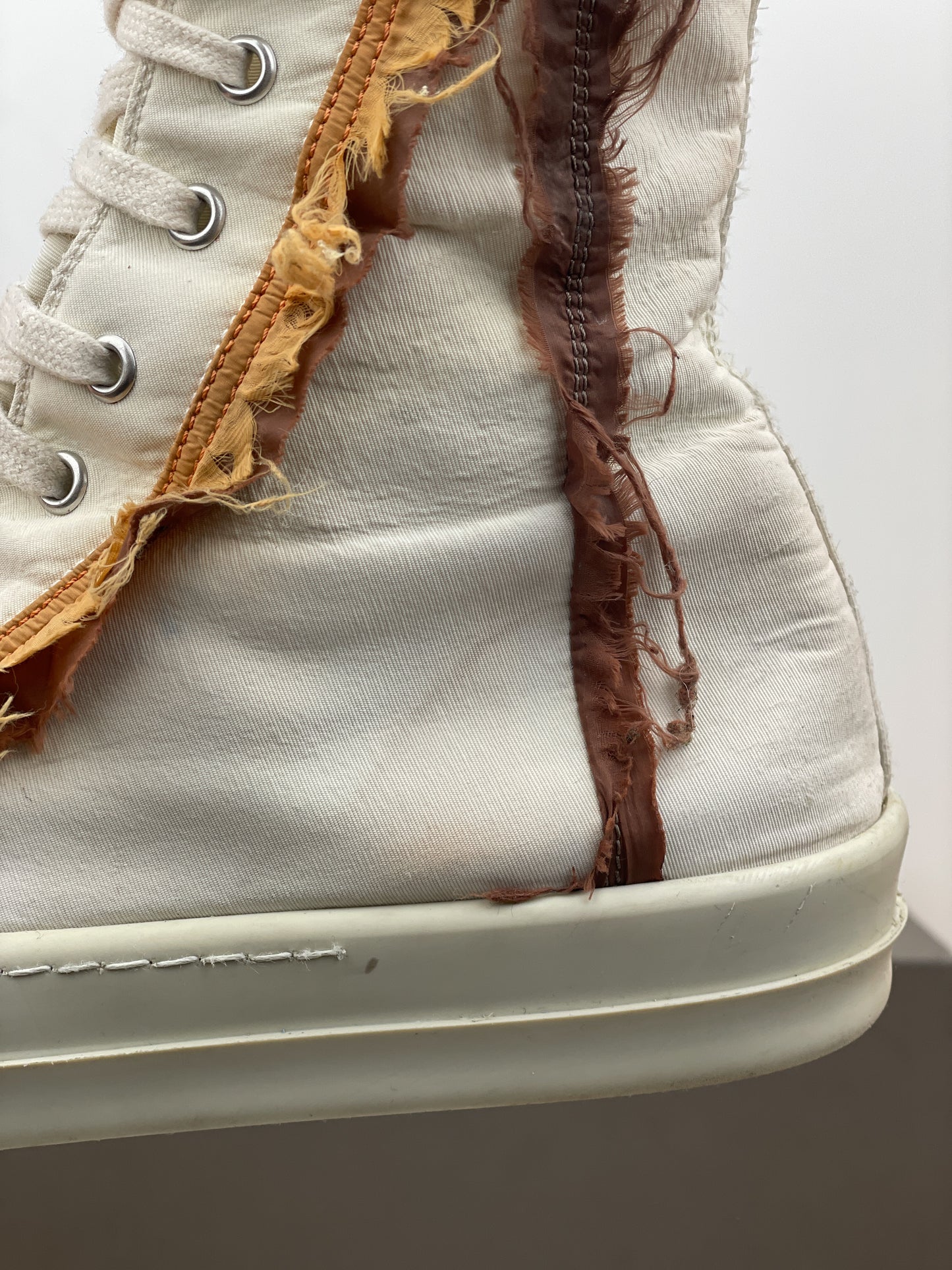 Rick Owens DRKSHDW SS20 'Tecuatl' Sample Distressed Cloth Ramones