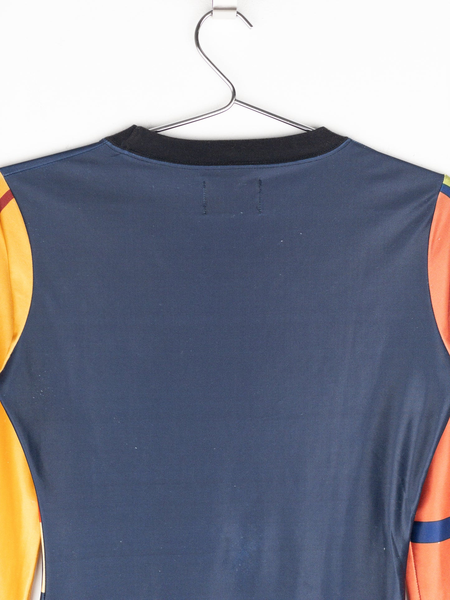 Jean Paul Gaultier SS90 ‚Rap’sody in Blue‘ Graphic Print Cycling Midi Dress