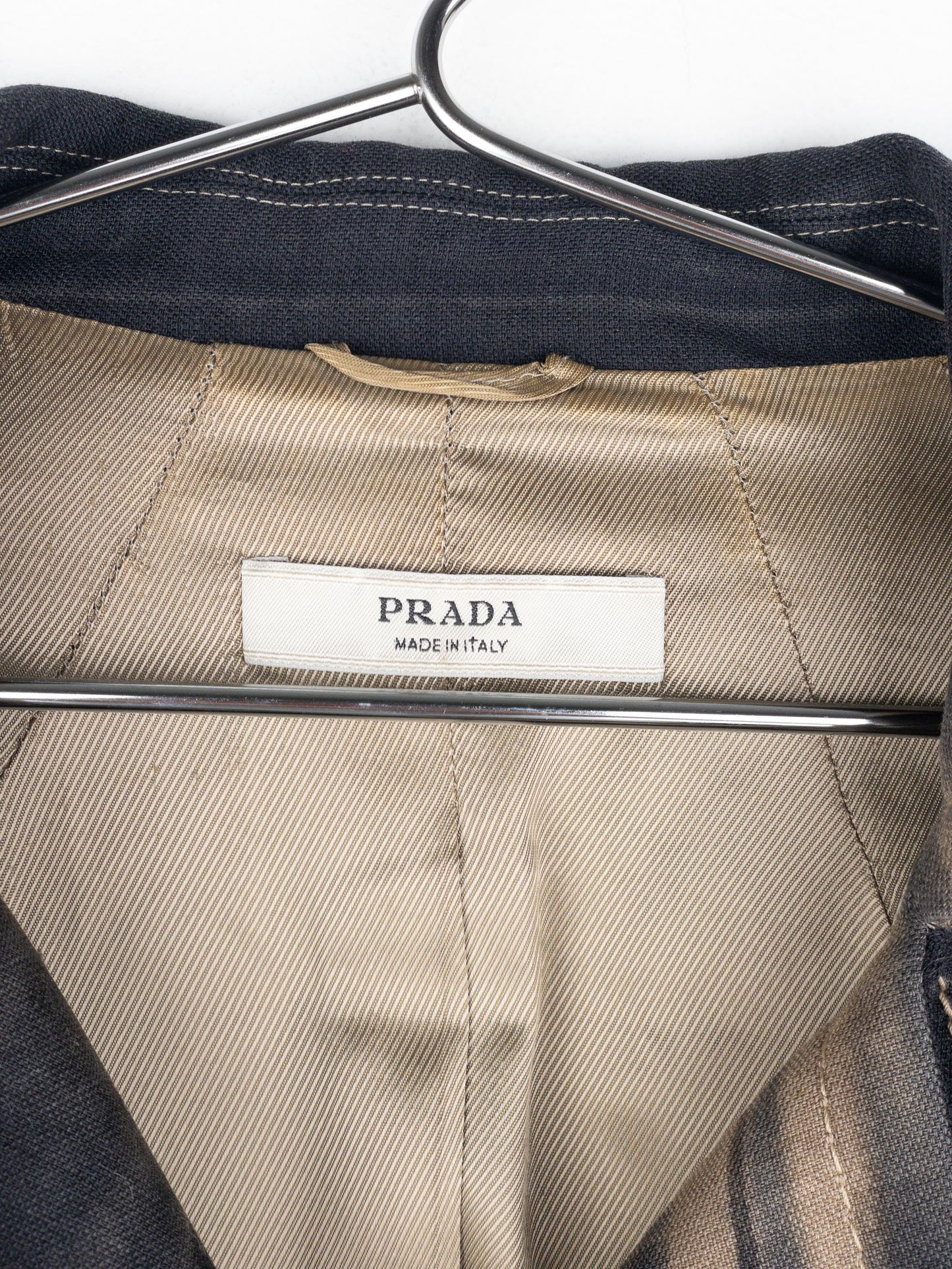 Prada AW04 Sample Double Breasted Tie Dye Coat