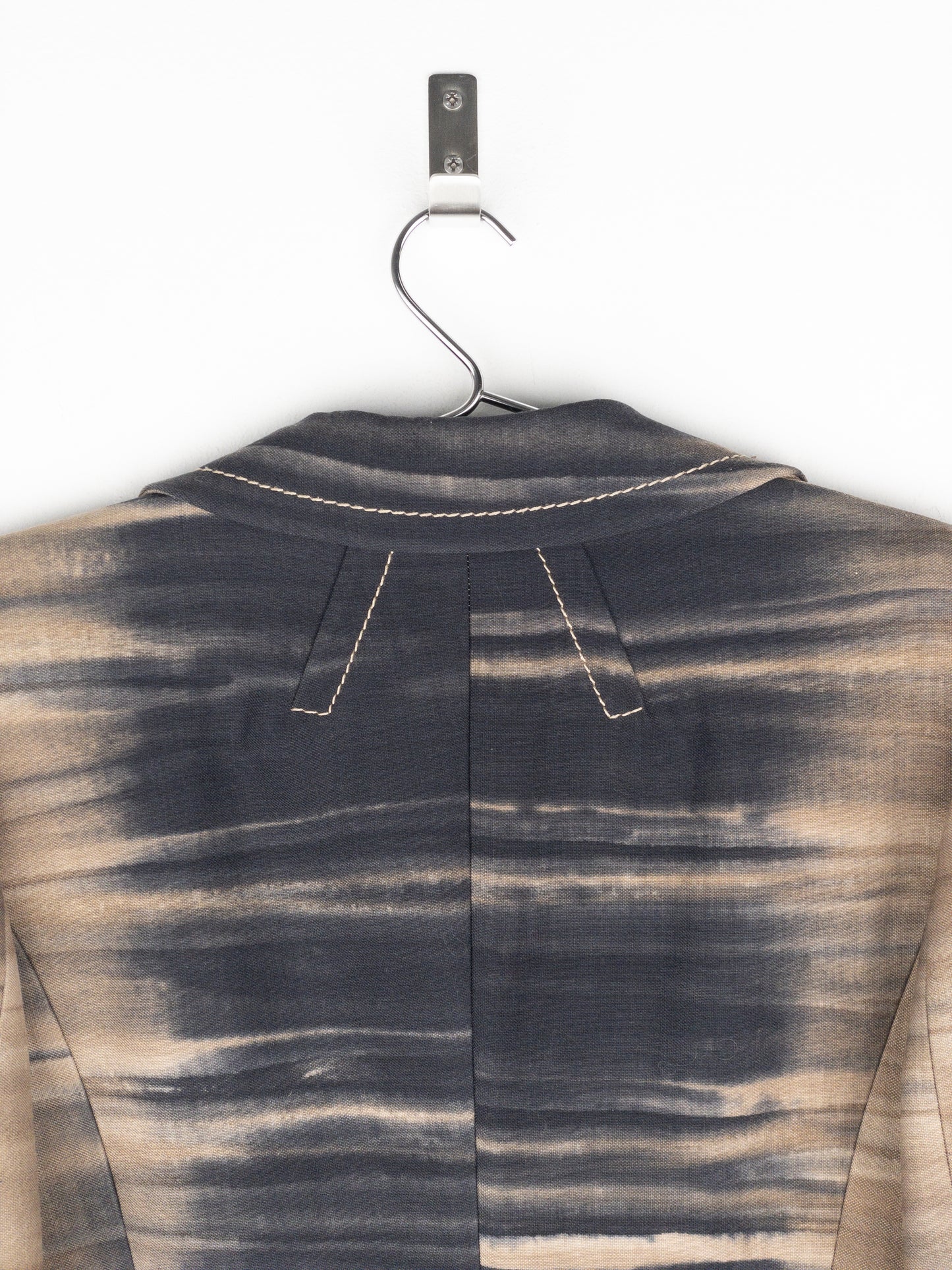 Prada AW04 Sample Double Breasted Tie Dye Coat