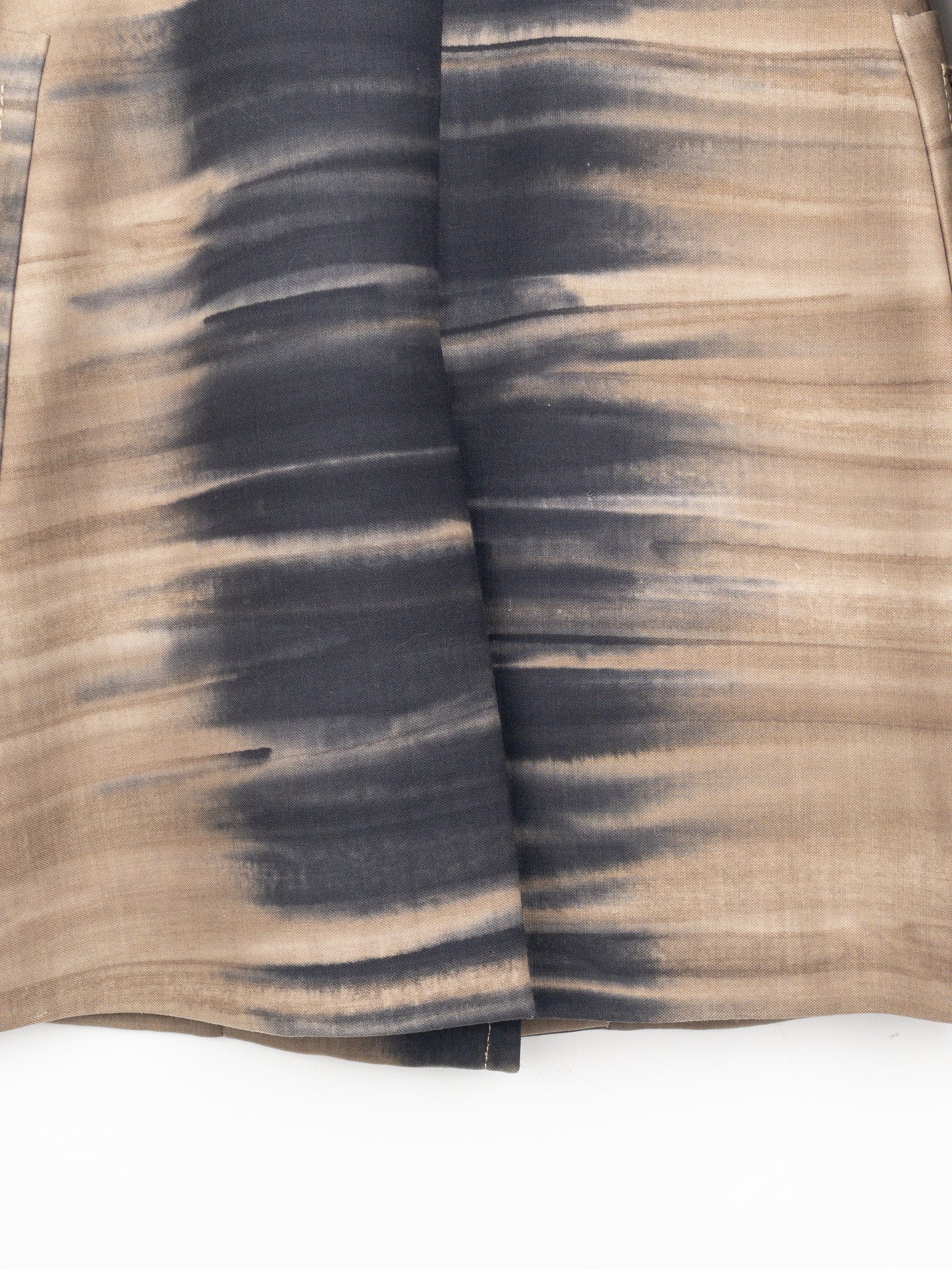 Prada AW04 Sample Double Breasted Tie Dye Coat