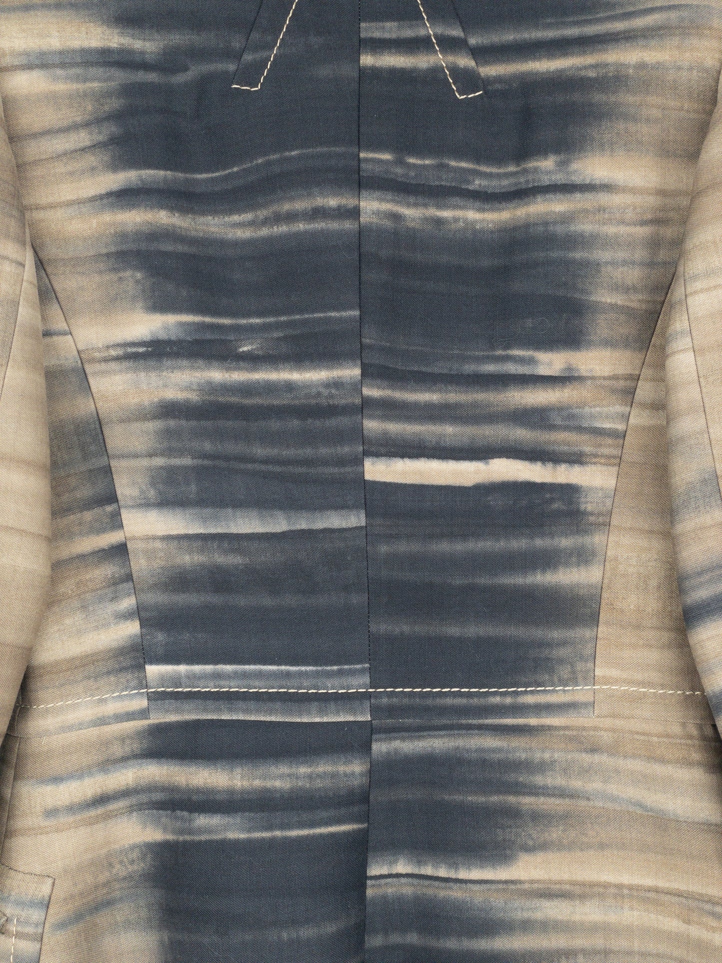 Prada AW04 Sample Double Breasted Tie Dye Coat
