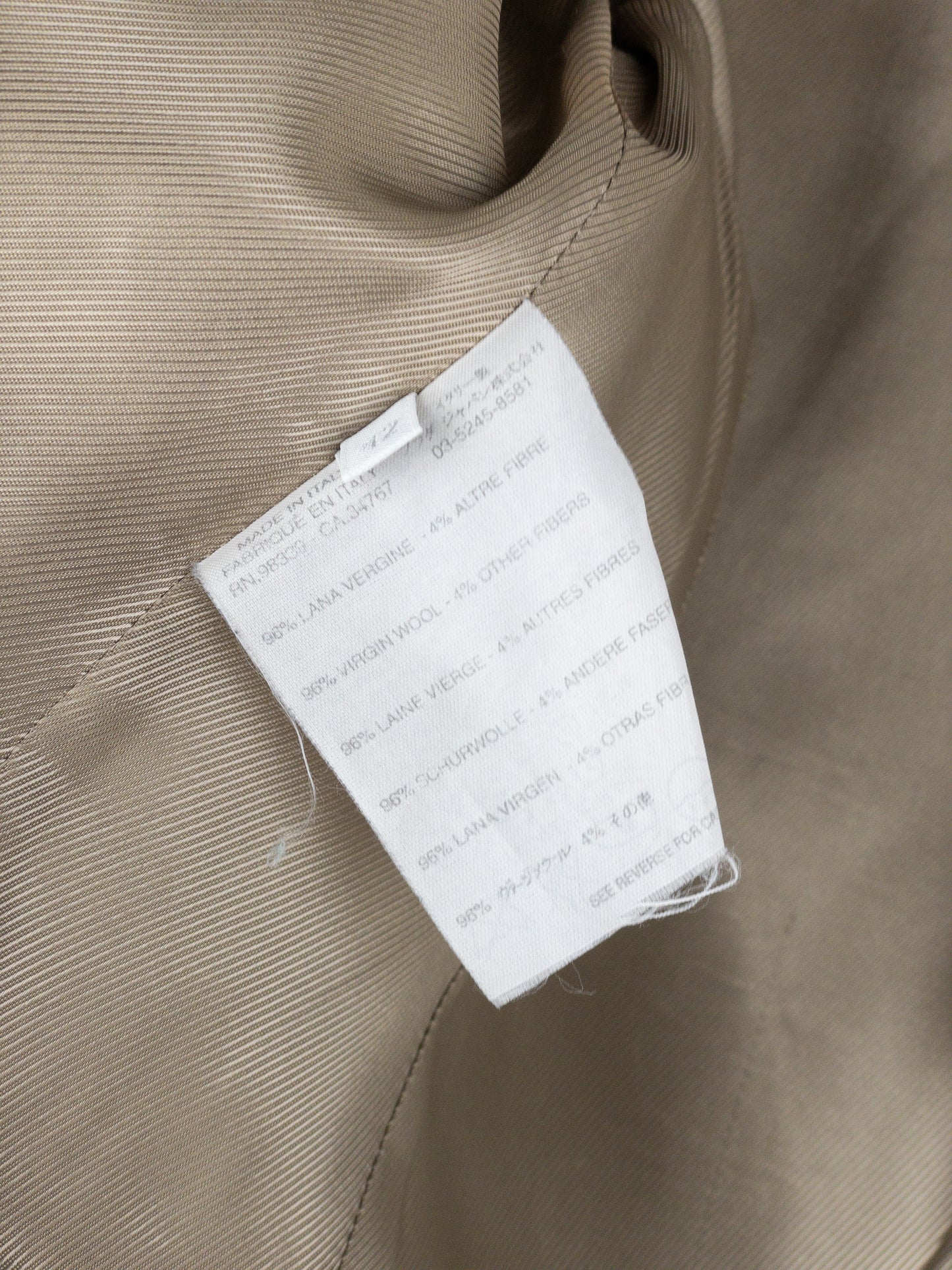 Prada AW04 Sample Double Breasted Tie Dye Coat
