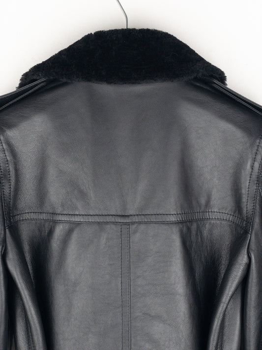 Saint Laurent AW20 Double-Breasted Shearling Leather Trench Coat – photo 7
