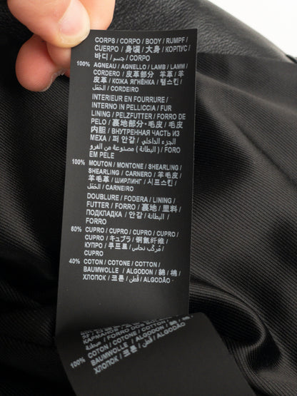 Saint Laurent AW20 Double-Breasted Shearling Leather Trench Coat