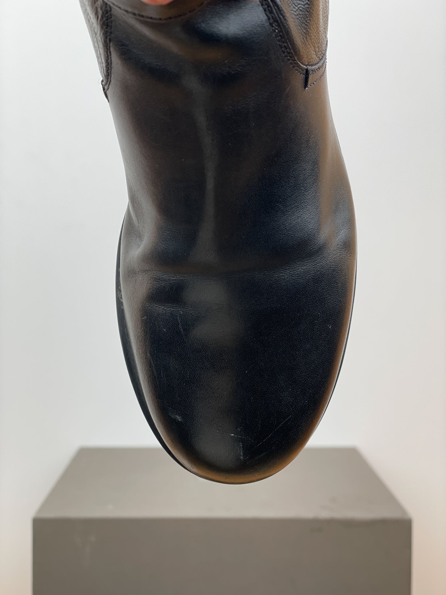 Prada 2000s Knee High Double-Buckle Riding Boots