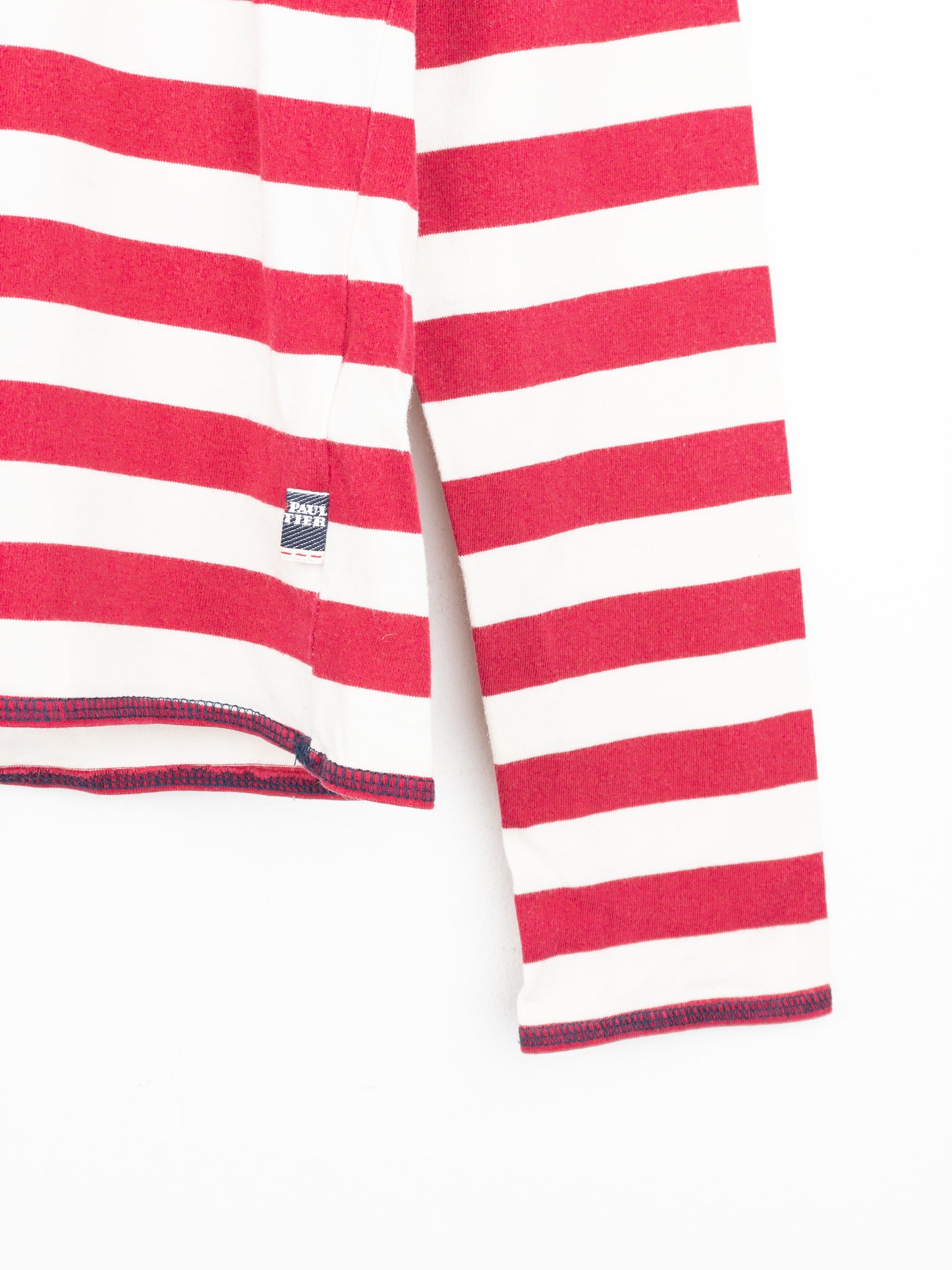 Jean Paul Gaultier 90s Sailor-Striped Heart Cutout Longsleeve Shirt