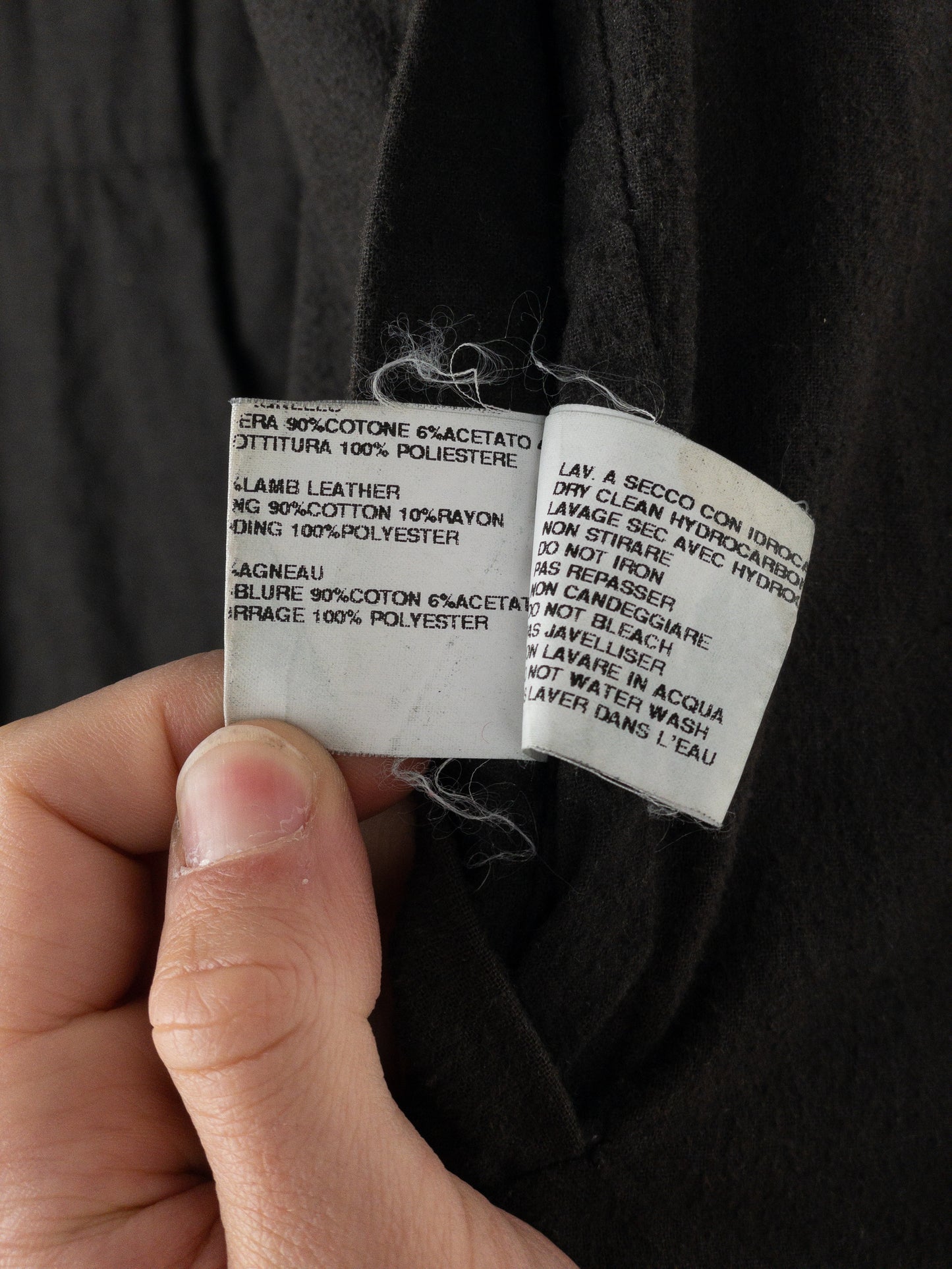 Rick Owens AW04 QUEEN Blistered Leather Police Bomber Jacket