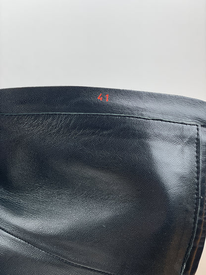 Prada AW99 Knee-High Linea Rossa Sports Biker Boots