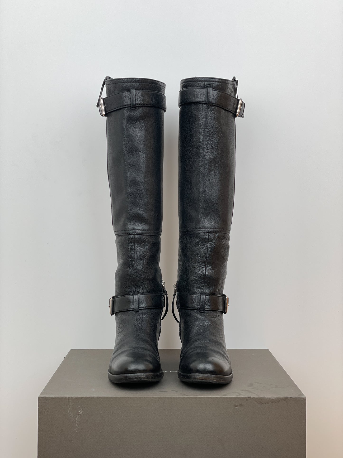 Miu Miu 2000s Buckle Biker Riding Boots