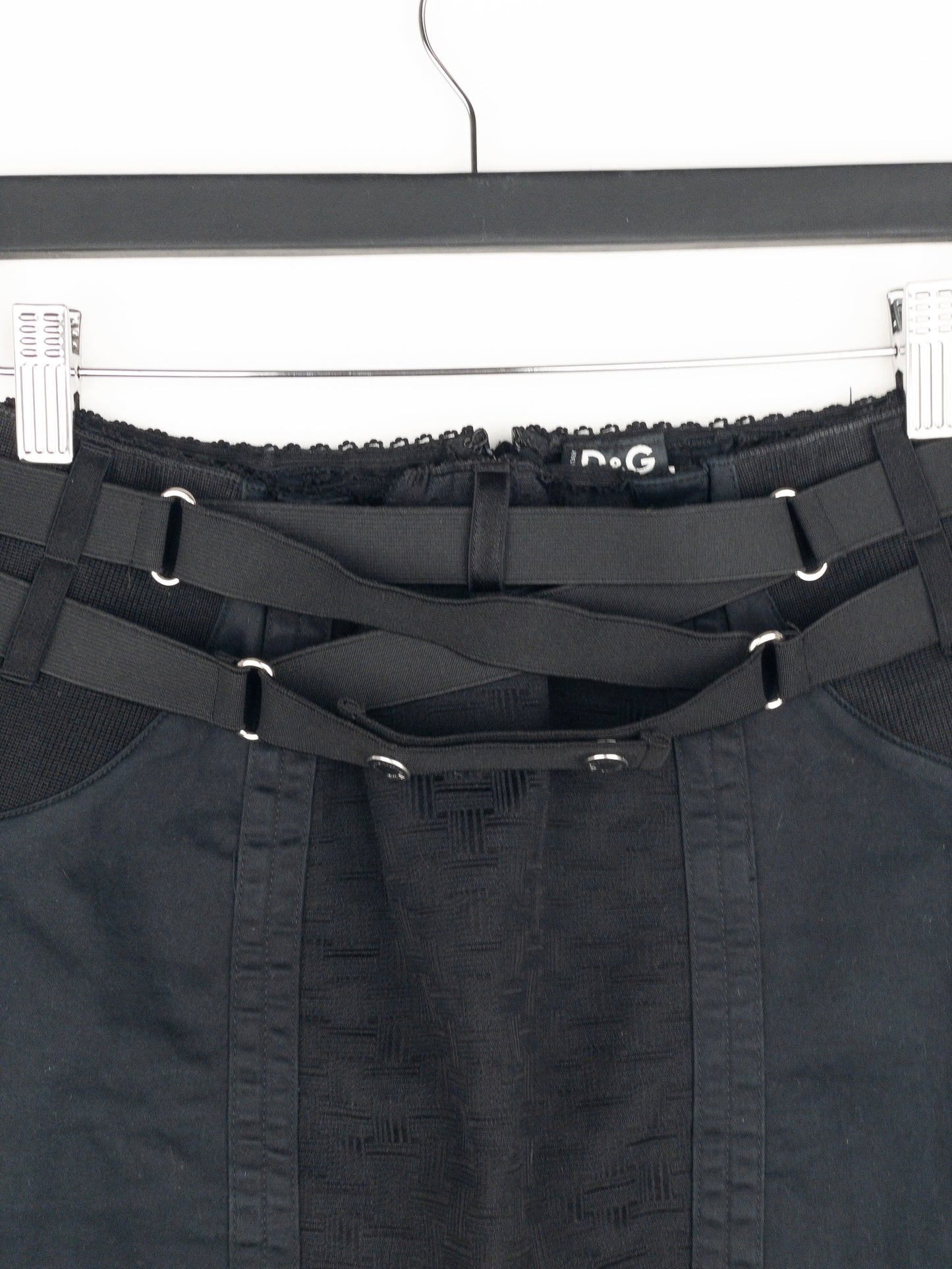Dolce & Gabbana SS02 Bondage Pencil Midi-Skirt