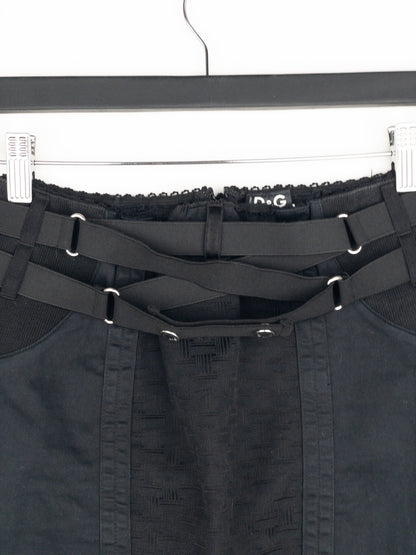 Dolce & Gabbana SS02 Bondage Pencil Midi-Skirt