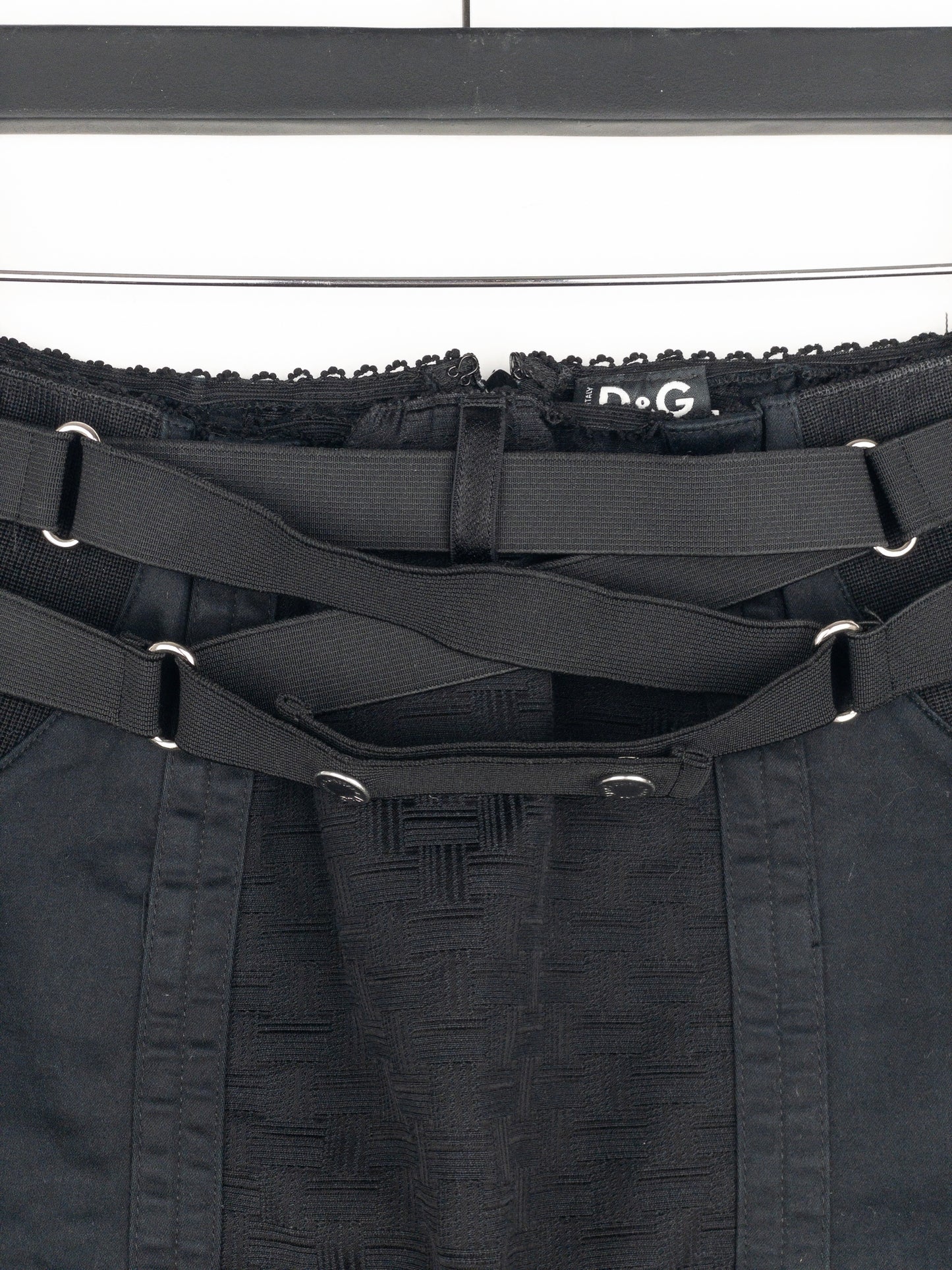 Dolce & Gabbana SS02 Bondage Pencil Midi-Skirt