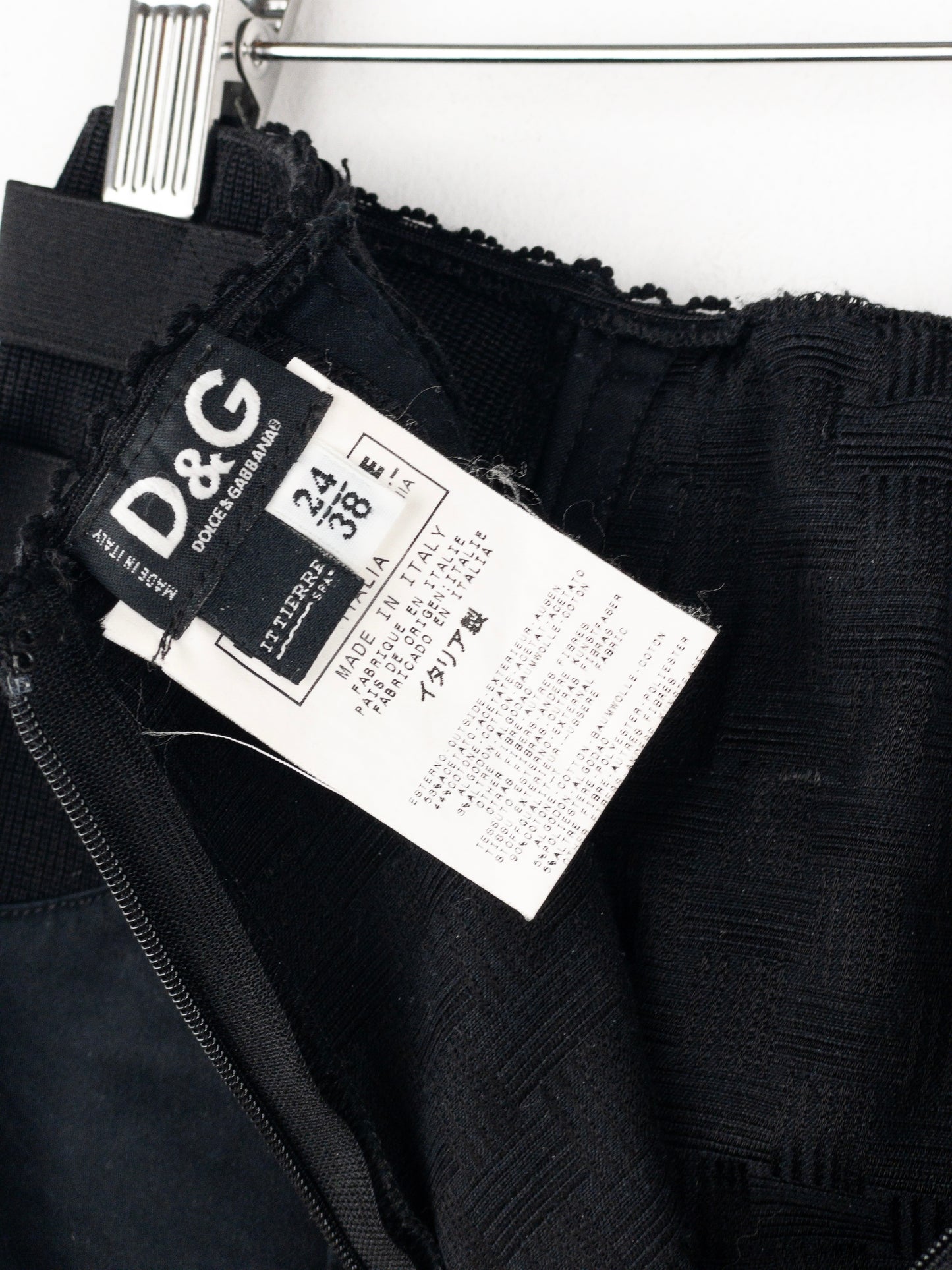 Dolce & Gabbana SS02 Bondage Pencil Midi-Skirt