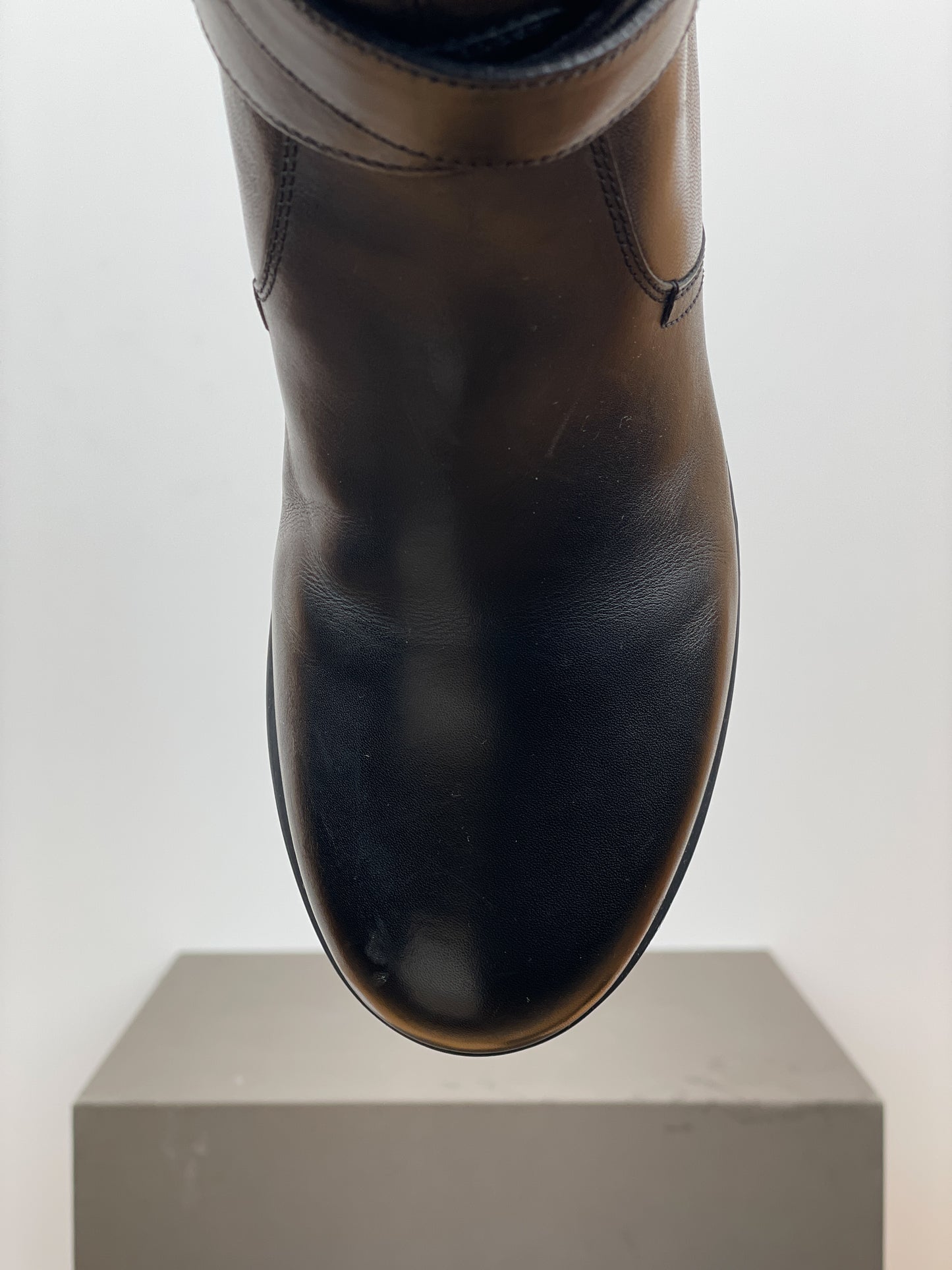 Prada 2000s Knee High Double-Buckle Riding Boots