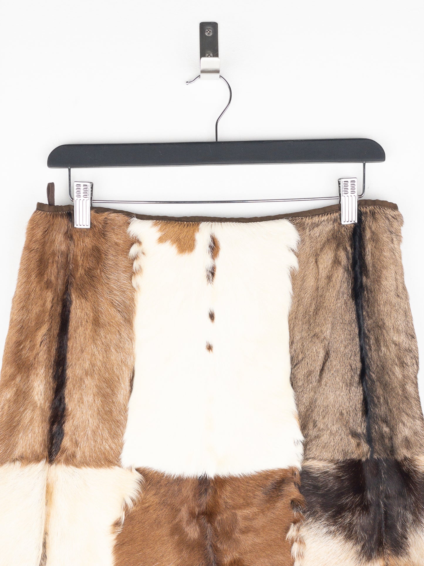 Miu Miu AW99 Cowhide Patchwork Maxi-Skirt