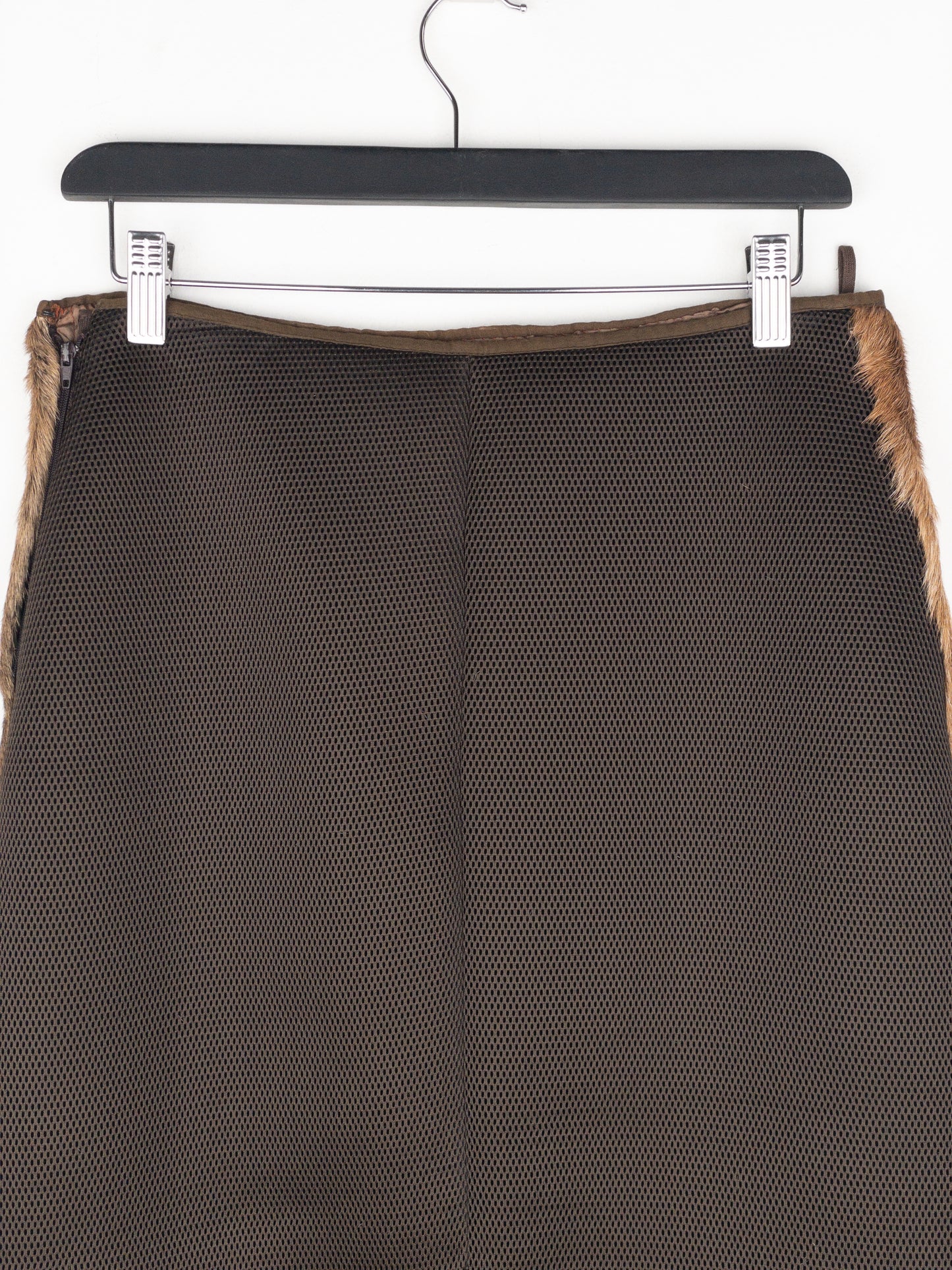 Miu Miu AW99 Cowhide Patchwork Maxi-Skirt