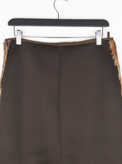 Miu Miu AW99 Cowhide Patchwork Maxi-Skirt