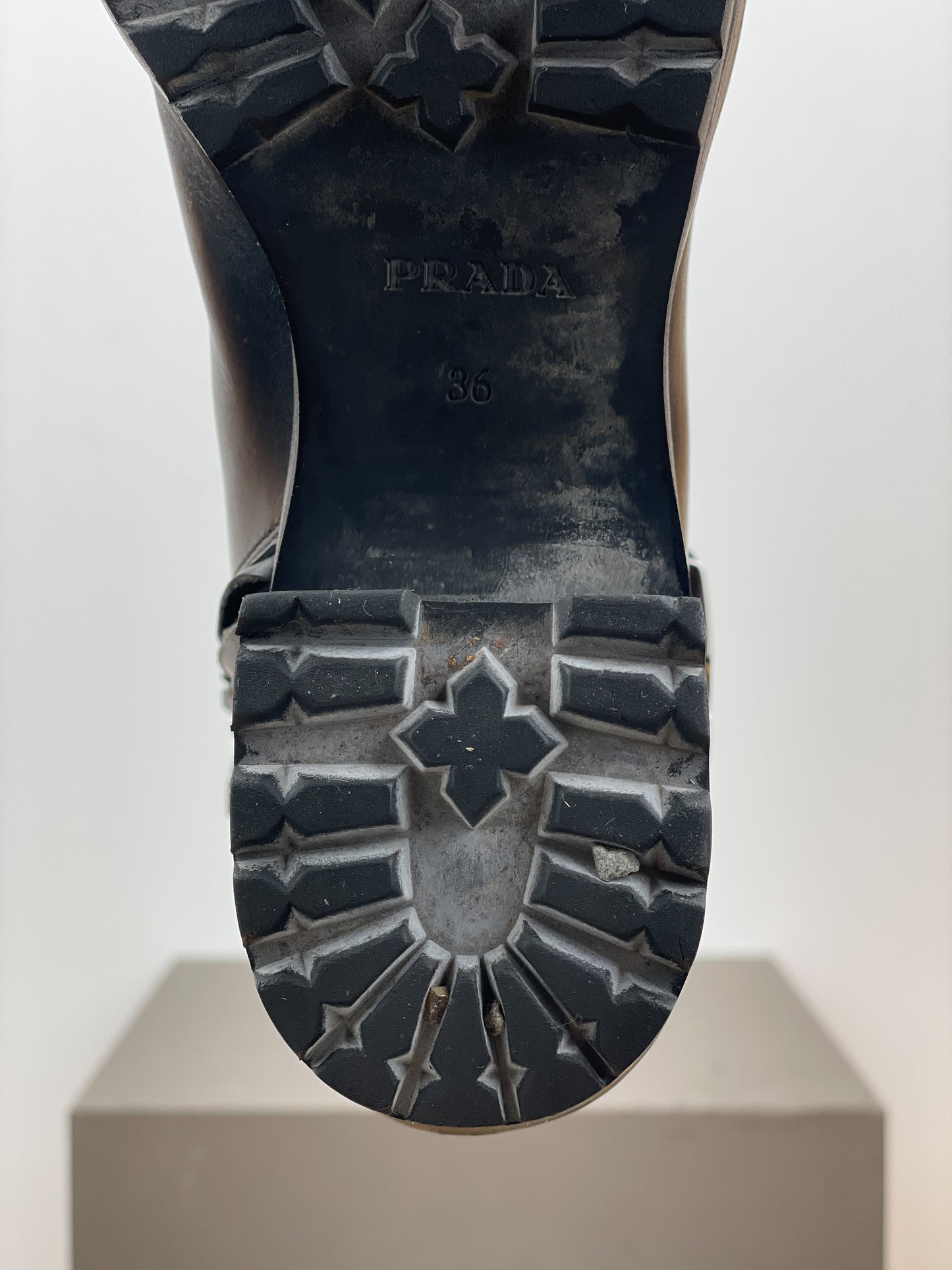 Prada 2000s Hybrid Buckle Biker Boots
