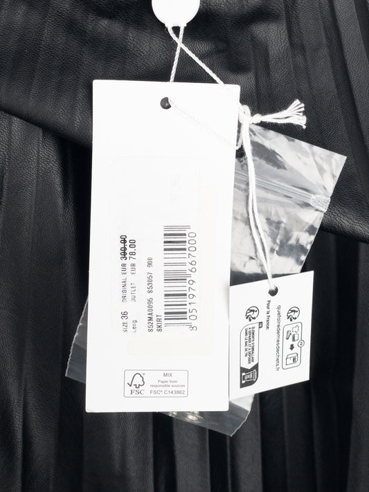 Maison Margiela MM6 Pleated Faux Leather Maxi Skirt – photo 9