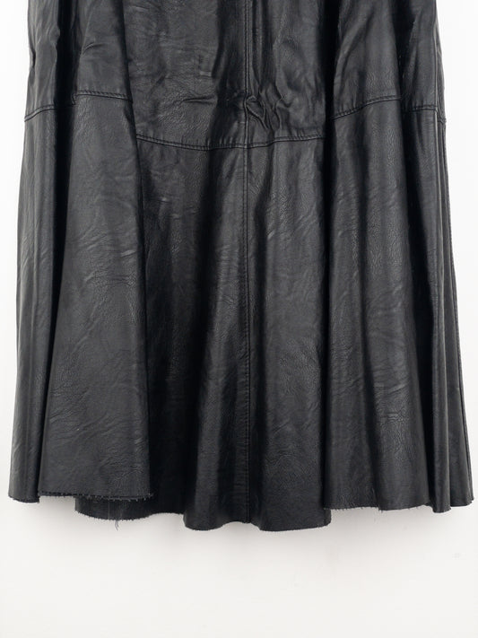 Maison Margiela MM6 Pleated Faux Leather Maxi Skirt – photo 4