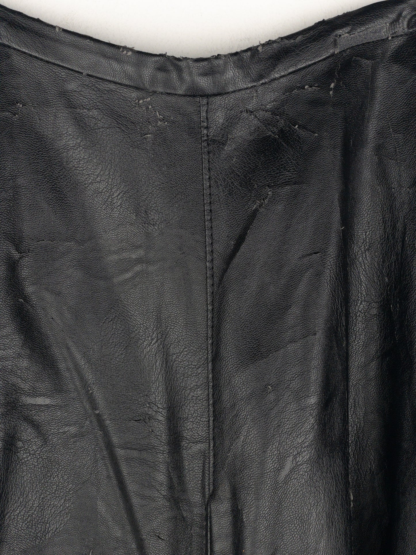 Maison Margiela MM6 Pleated Faux Leather Maxi Skirt