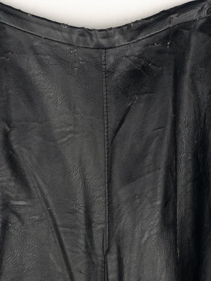 Maison Margiela MM6 Pleated Faux Leather Maxi Skirt